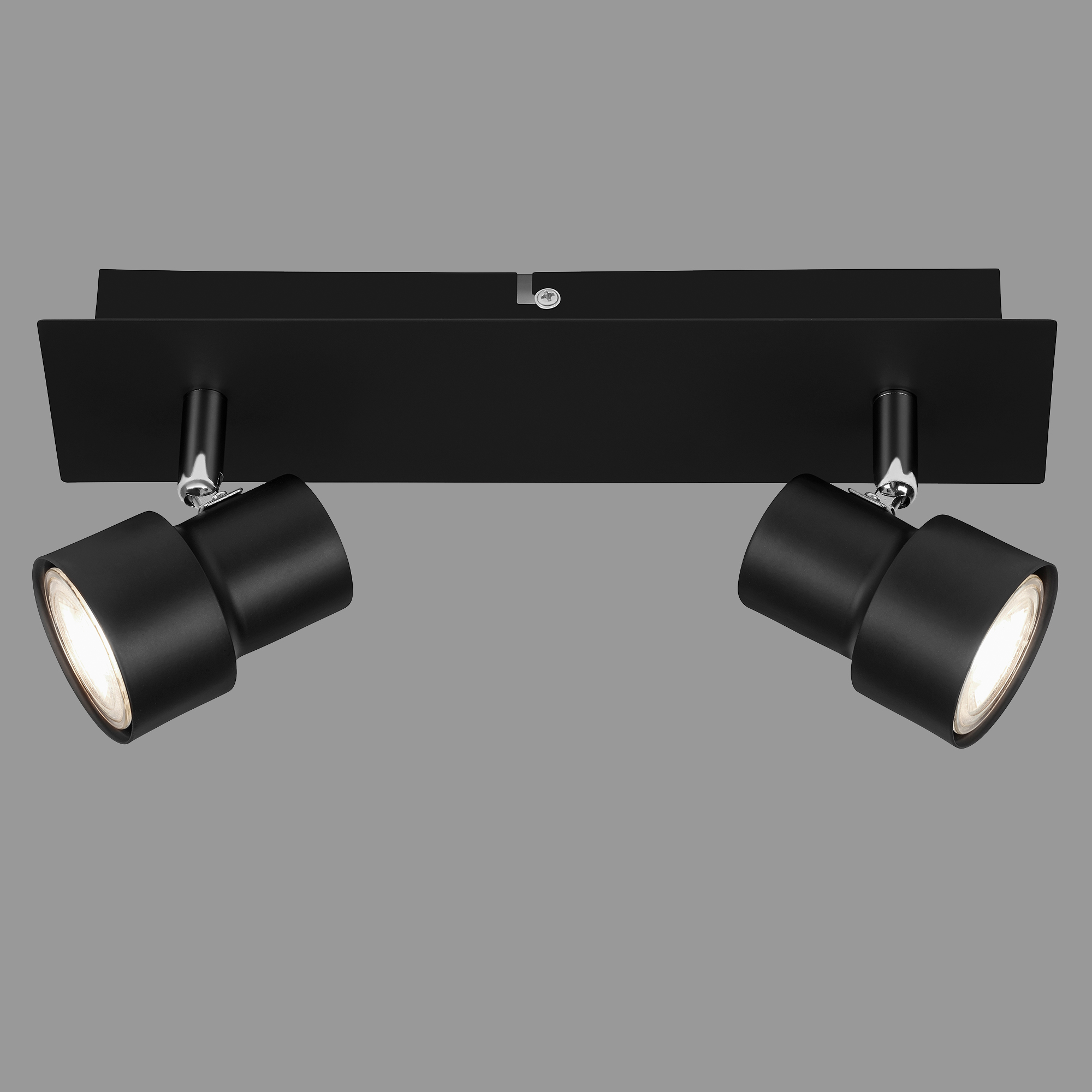 4002707366645-9 Briloner Deckenleuchte, schwarz, 2-flammig