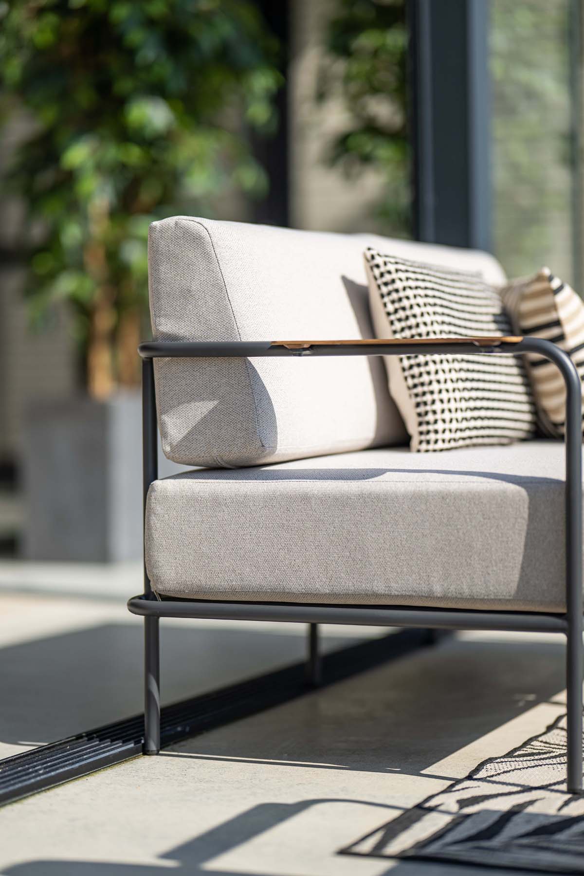 Garden Impressions Lounge-Set Lisboa 4-Teilig, sand/teak Look