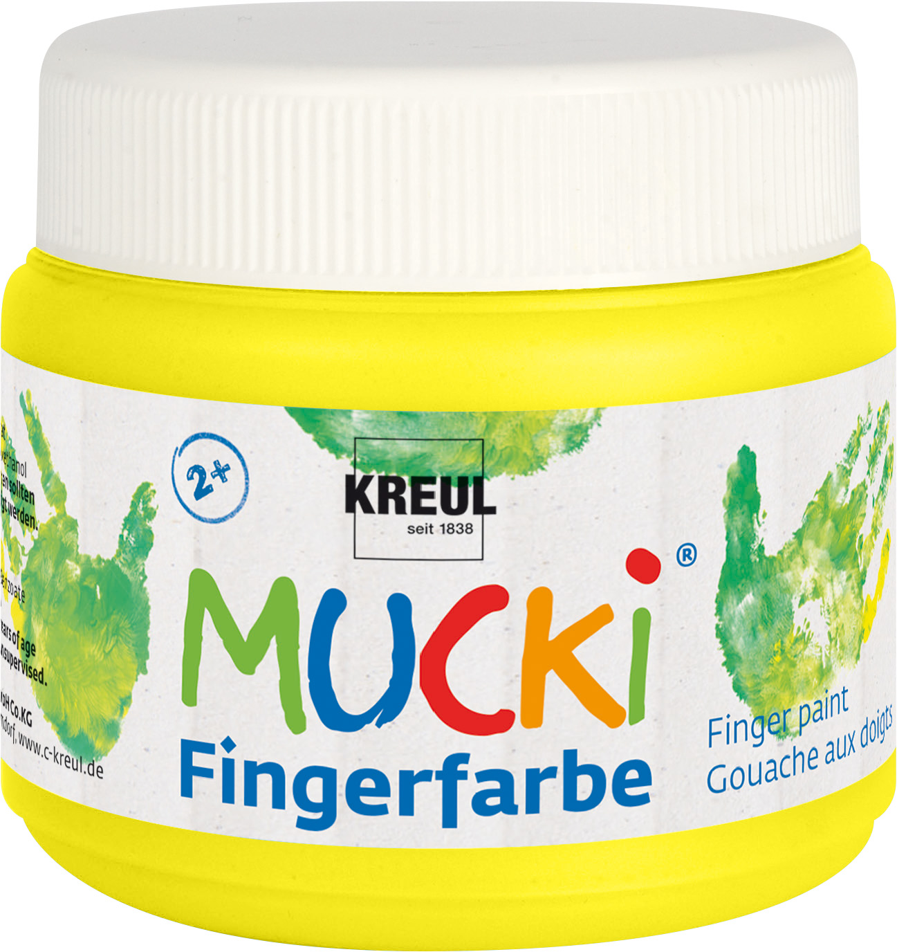 23102_MUCKI_Fingerfarbe_Gelb_150ml_RGB Fingerfarbe