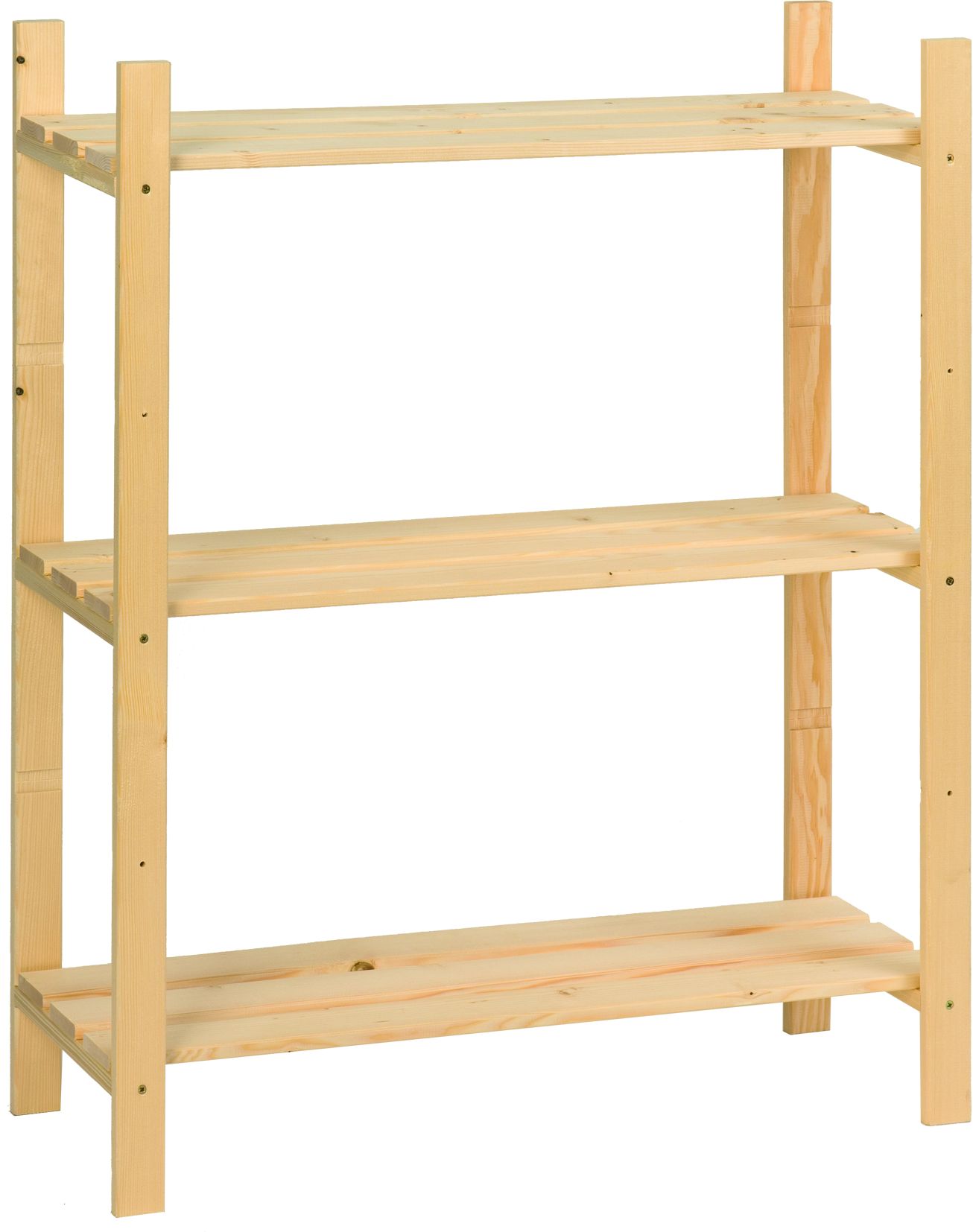 001211_Regal_Allg-u_7020 HOLZLATTENREGAL 3 BÖDEN 98X80X30CM