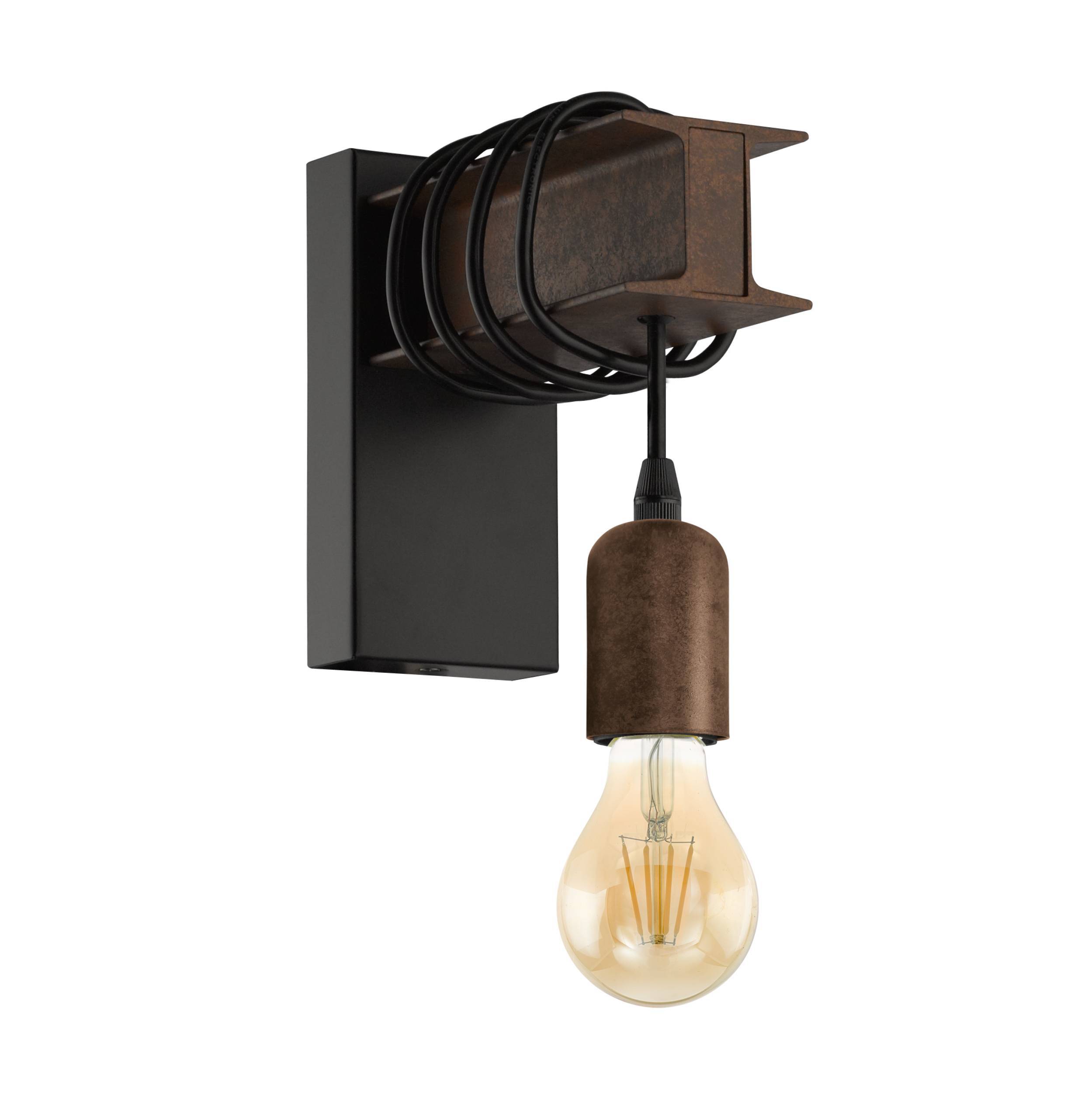 791131-1 Eglo Wandleuchte SW/ANTIK-BRAUN TOWNSHEND 4