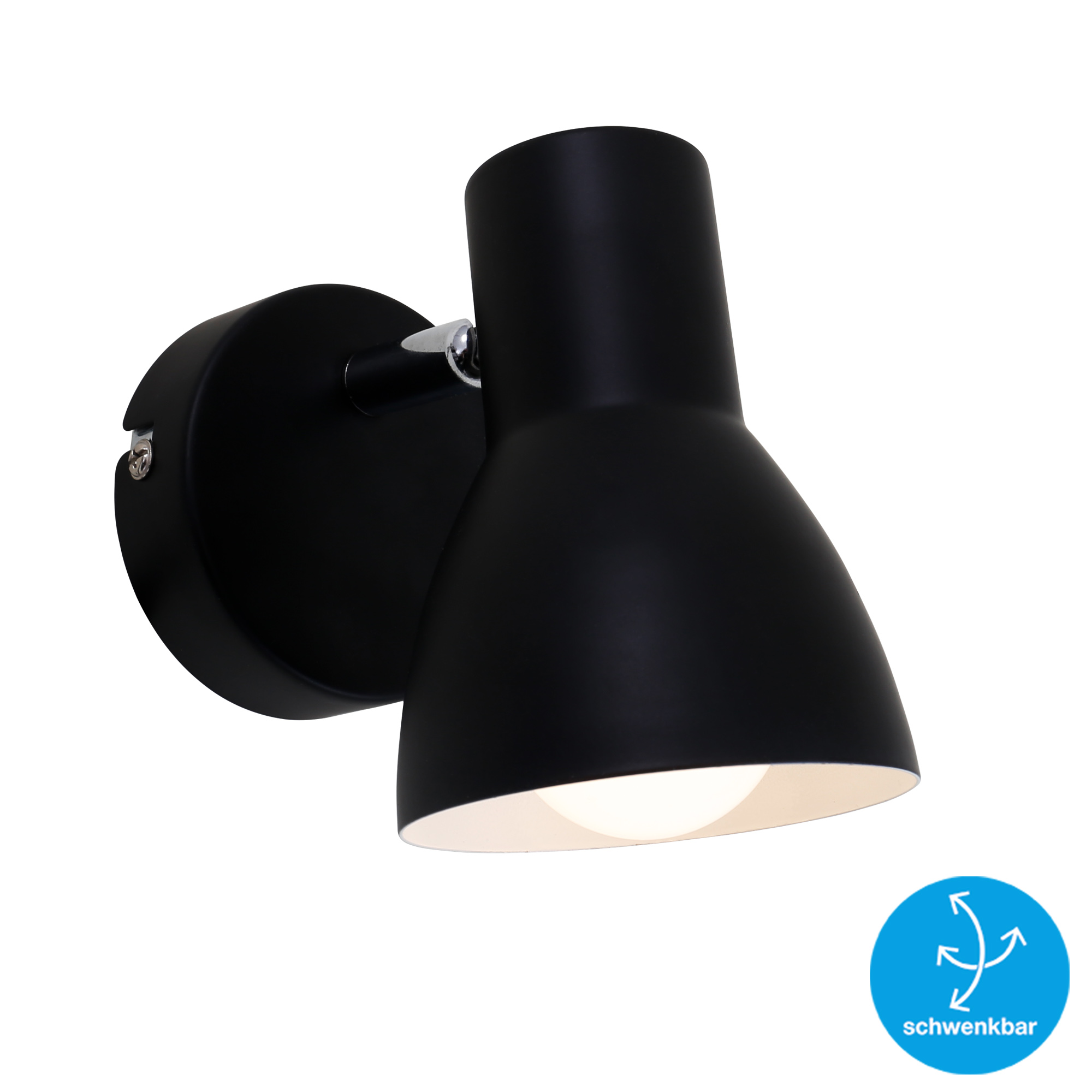 Briloner Wandleuchte, schwarz