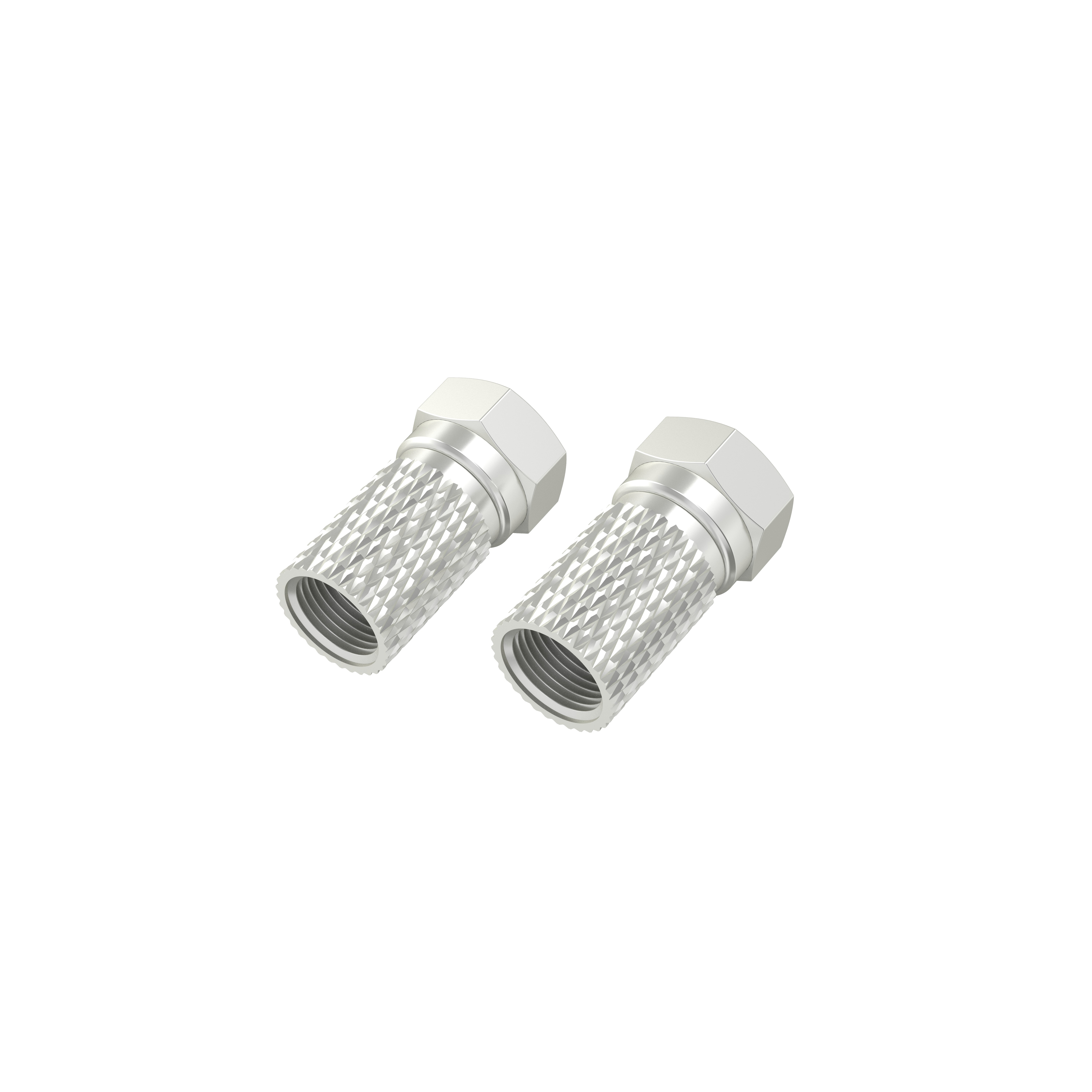 812876 Hama F-Stecker, 65MM, schraubbar, 2 Stück