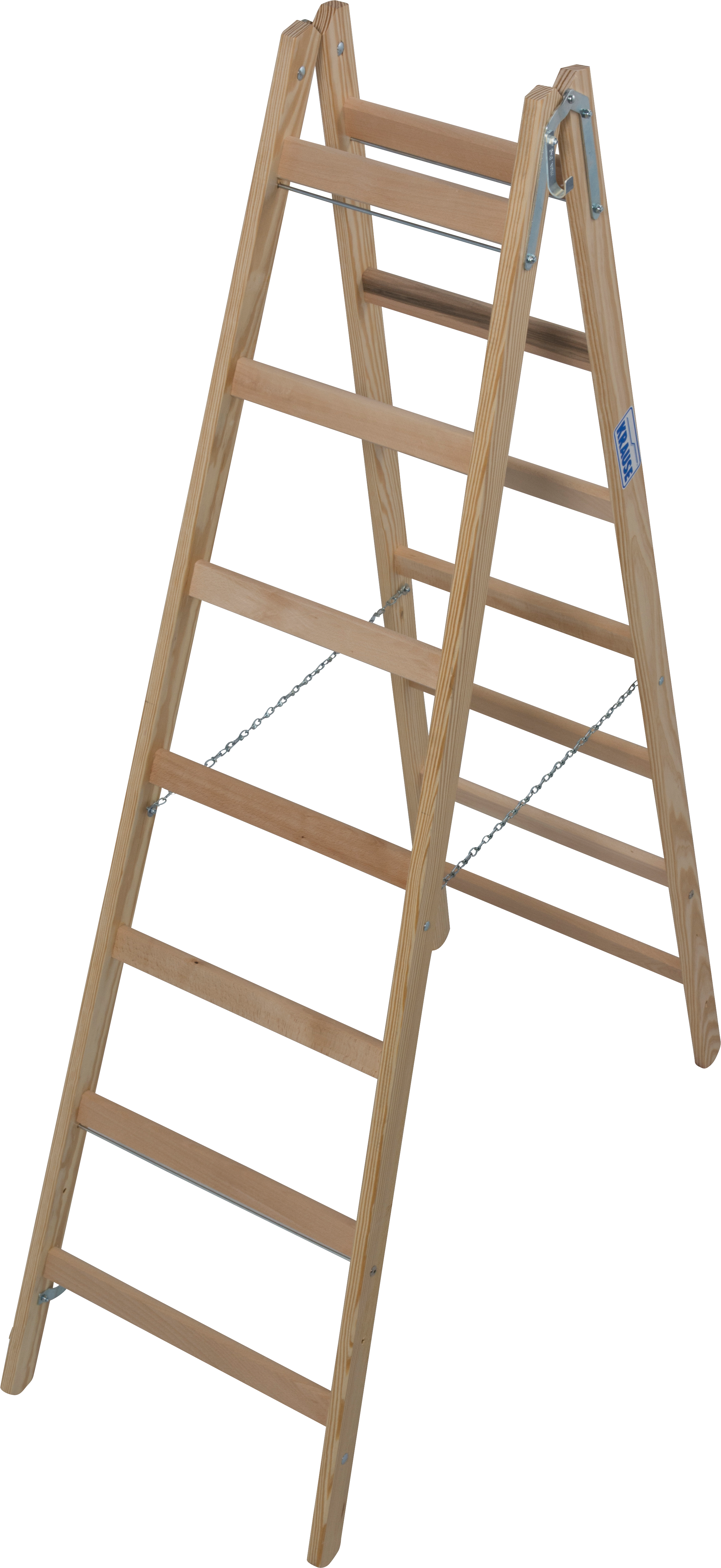 Krause Stabilo Holz Doppelleiter, 2x7 Sprossen Krause Stabilo Holz Doppelleiter, 2x7 Sprossen