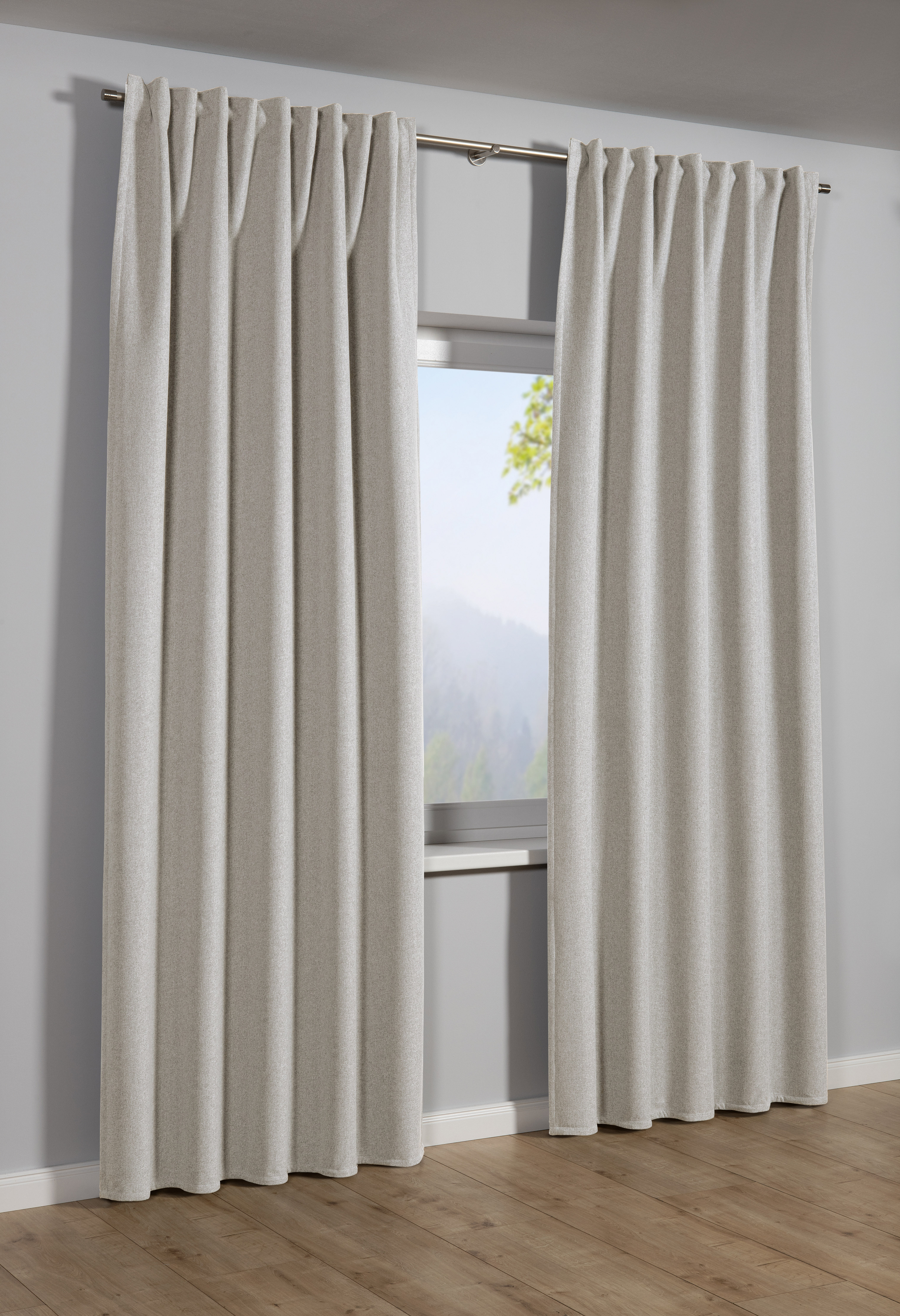 Sehlbach Schal mit Gardinenband natur, 140 x 245 cm Sehlbach Schal mit Gardinenband natur, 140 x 245 cm