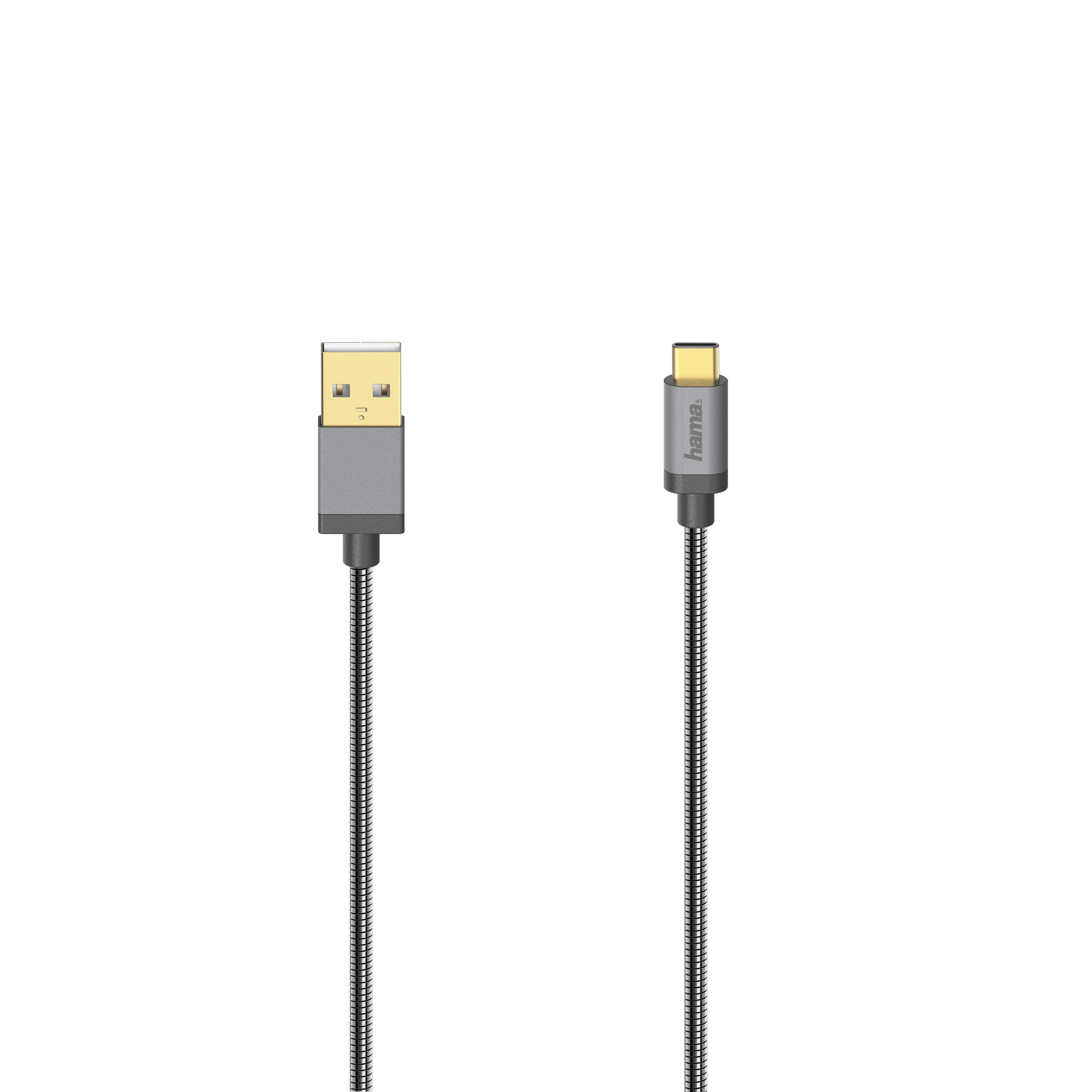 813020 Hama USB-C-Kabel, USB 2.0, 480 Mbit/S, Metall