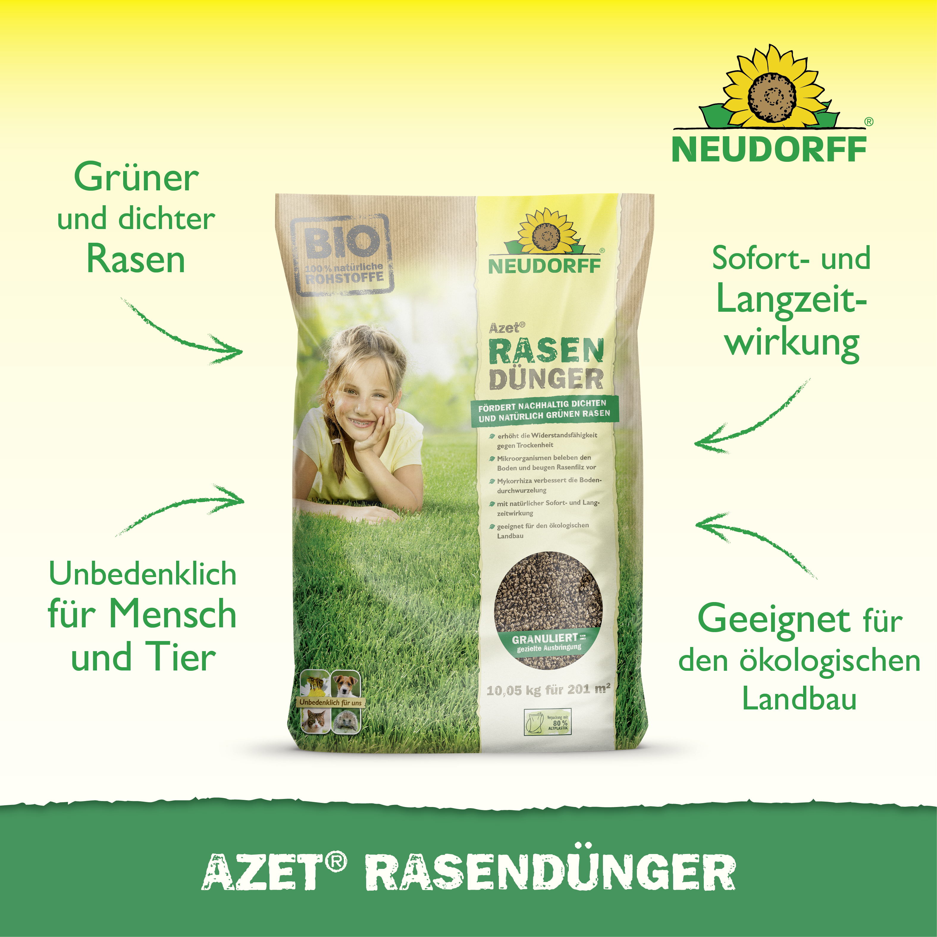 Neudorff Azet RasenDünger, 10,05 kg