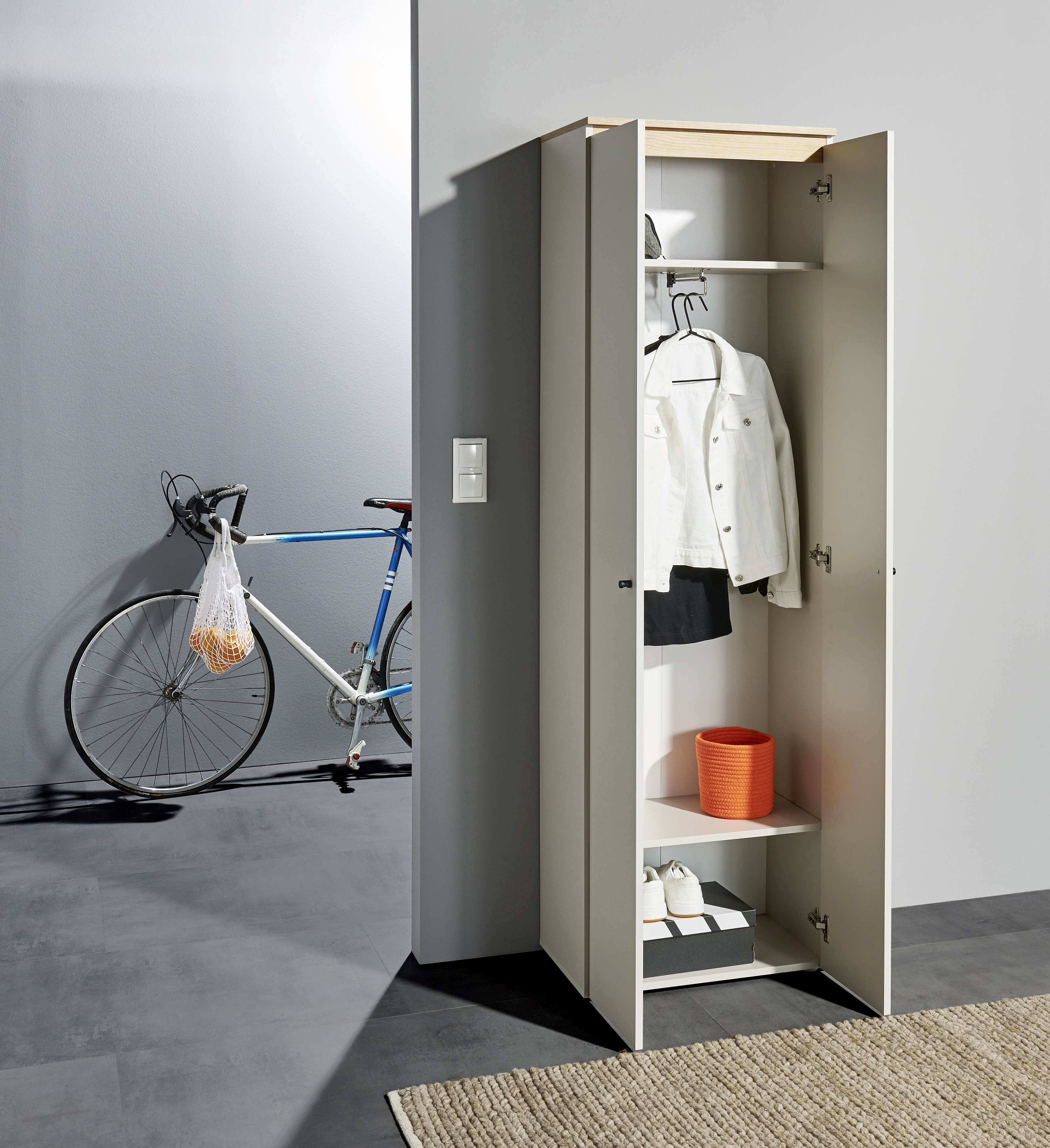 Bega Garderobenschrank Lime, B/H/T ca. 60 x 196 x 38 cm