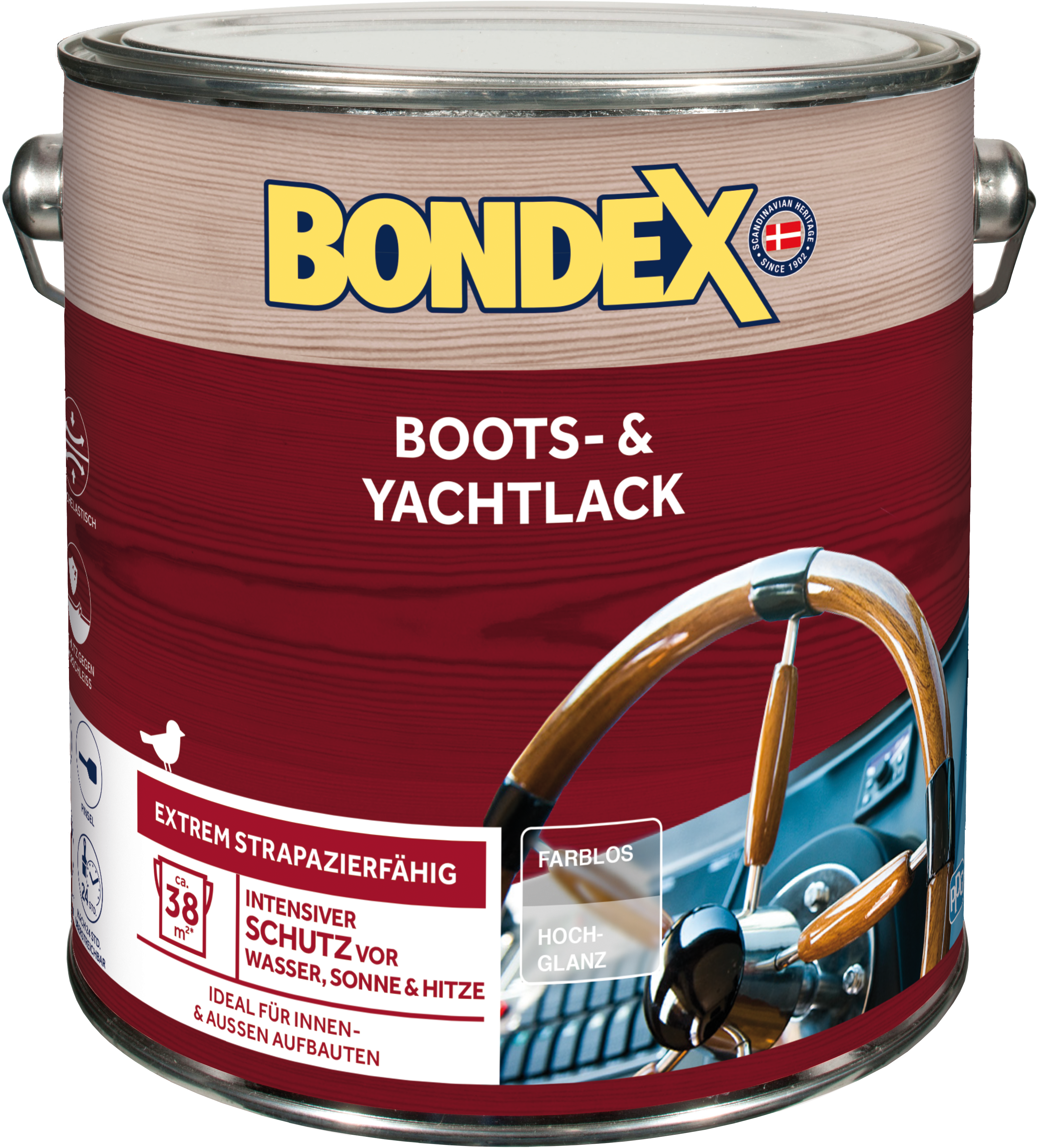Bondex Boots- und Yachtlack, hochglänzend 2,5L Bondex Boots- und Yachtlack, hochglänzend 2,5L