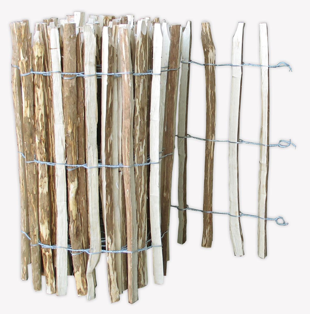 Floraworld Natur-Gartenzaun Haselnuss, H: 90 cm, L: 5 m