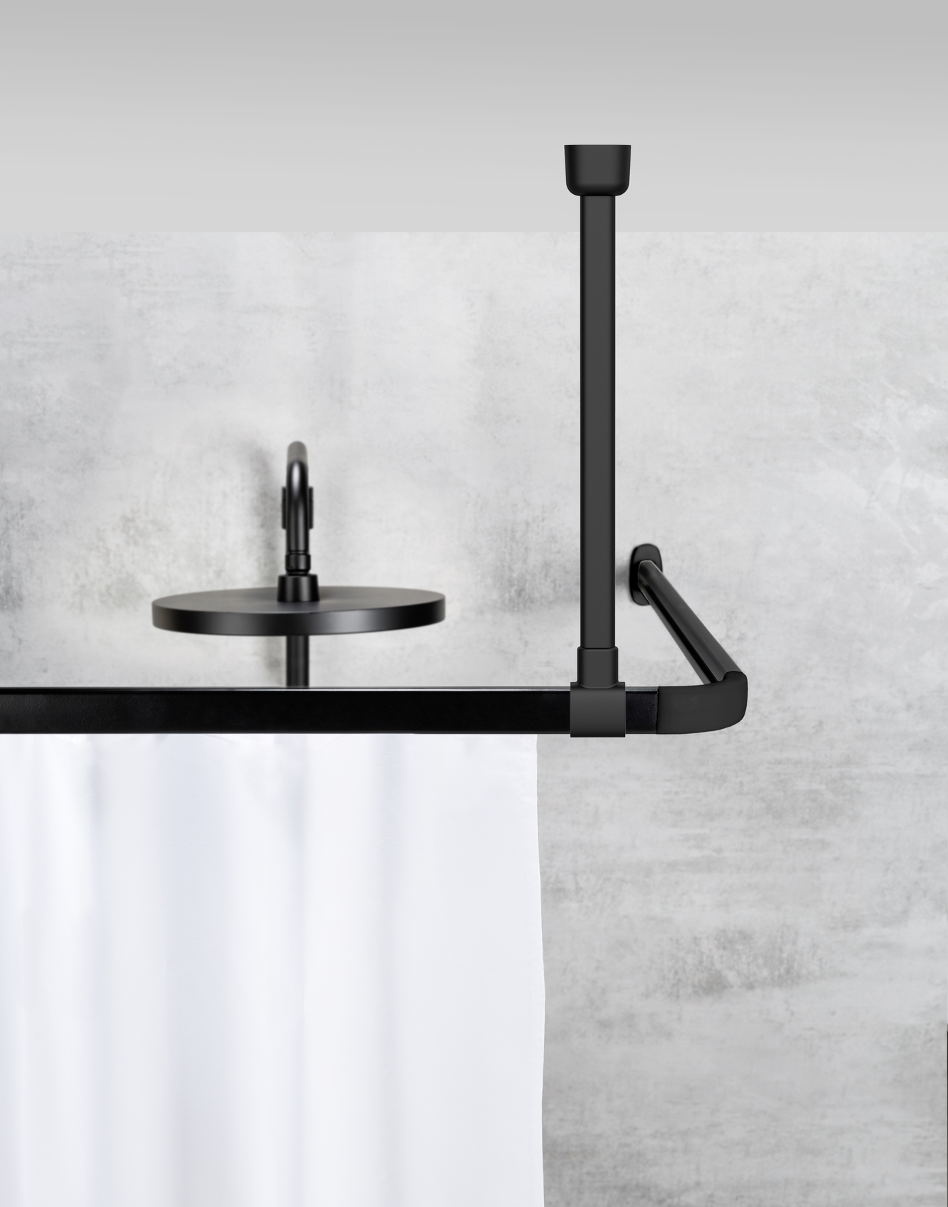 Schöner Wohnen Deckenstütze Jete, 57 cm, schwarz Schöner Wohnen Deckenstütze Jete, 57 cm, schwarz