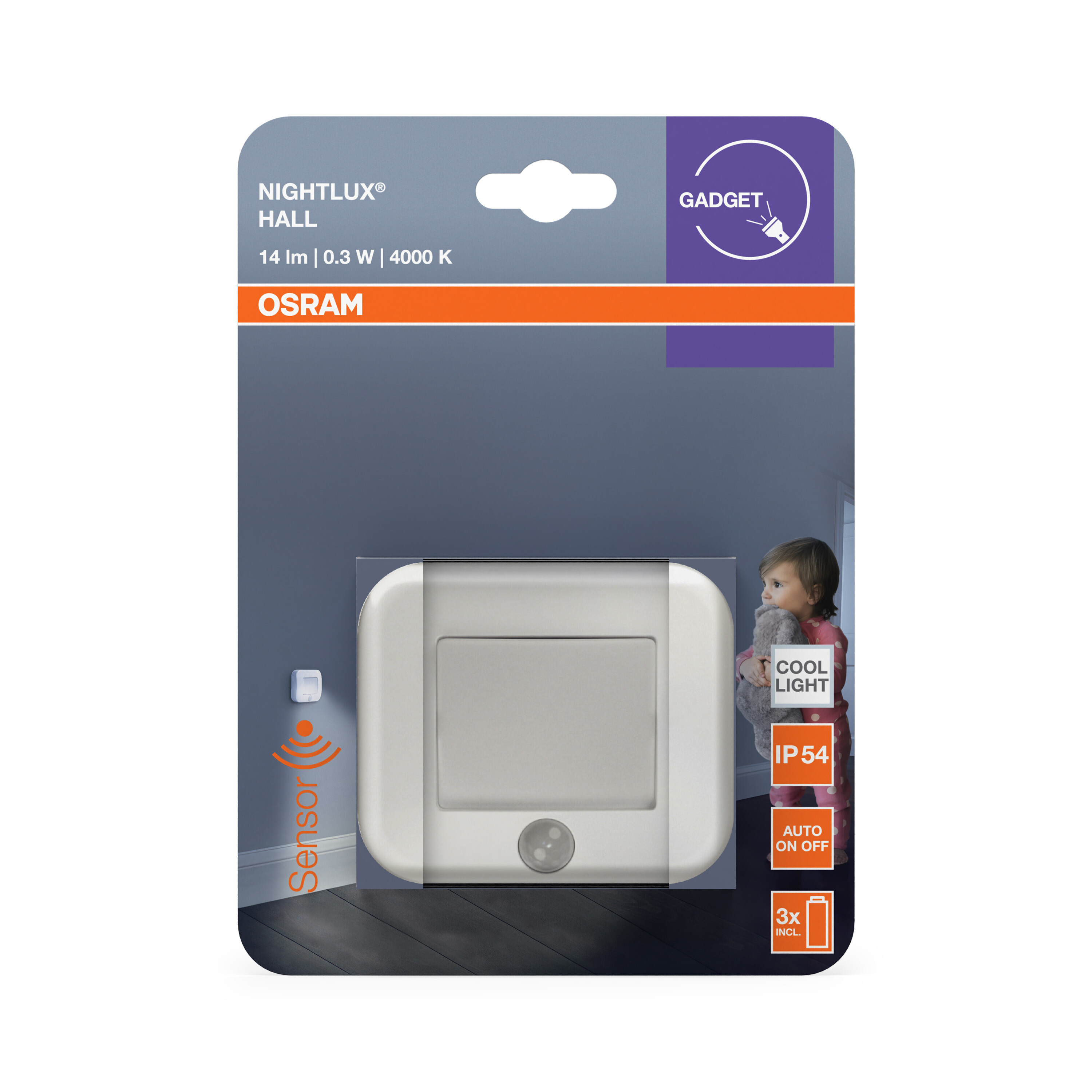 Osram Nachtlicht "Nightlux Hall", weiß