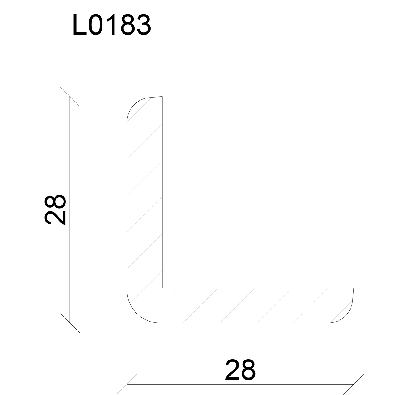 544322-Querschnitt Neuhofer Sockelleiste, Fichte/Kiefer weiß lackiert