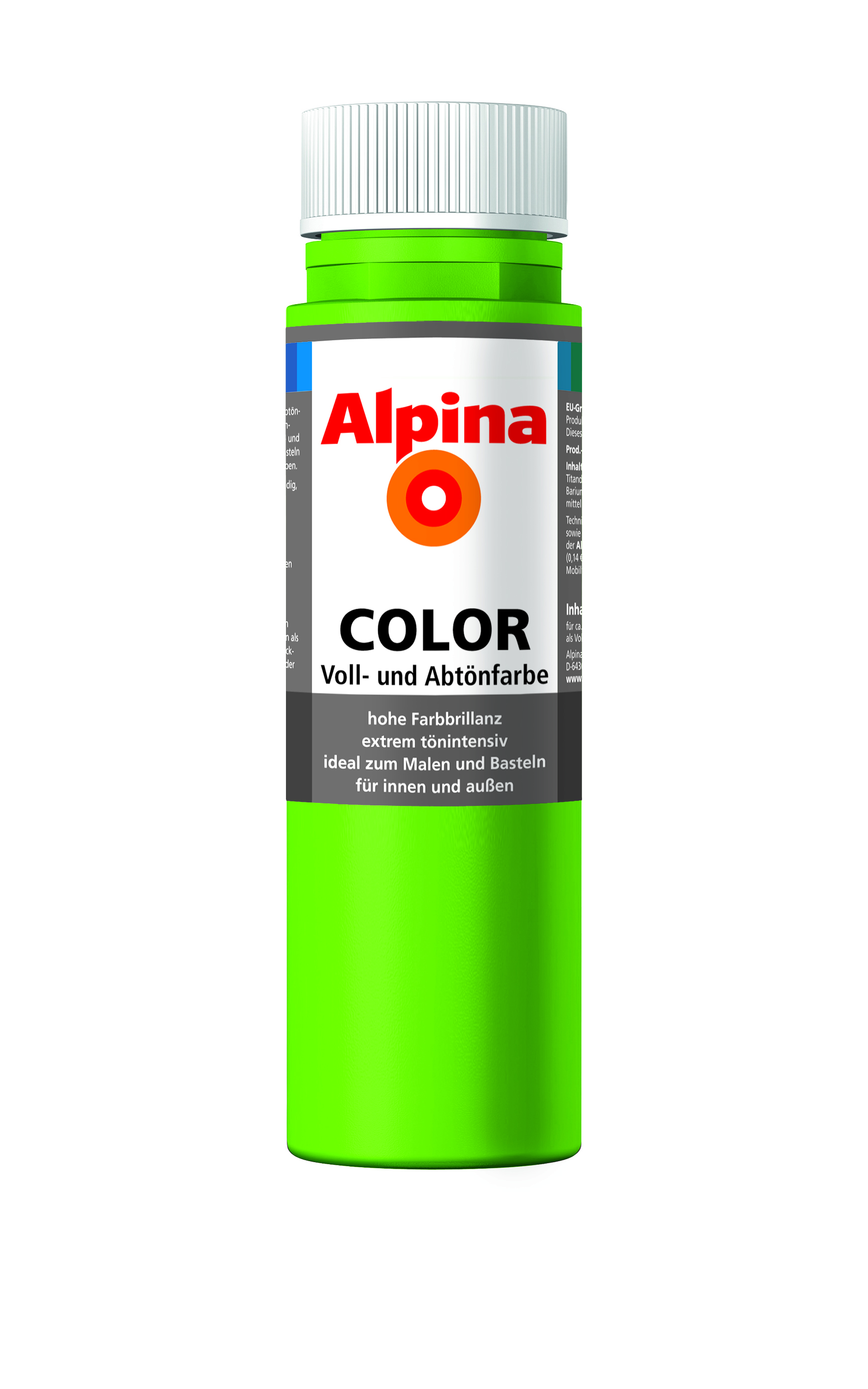 4001244707300_Alpina_Color_250ml_GrassGreen Alpina Color Voll- und Abtönfarbe Grass Green, 250ml