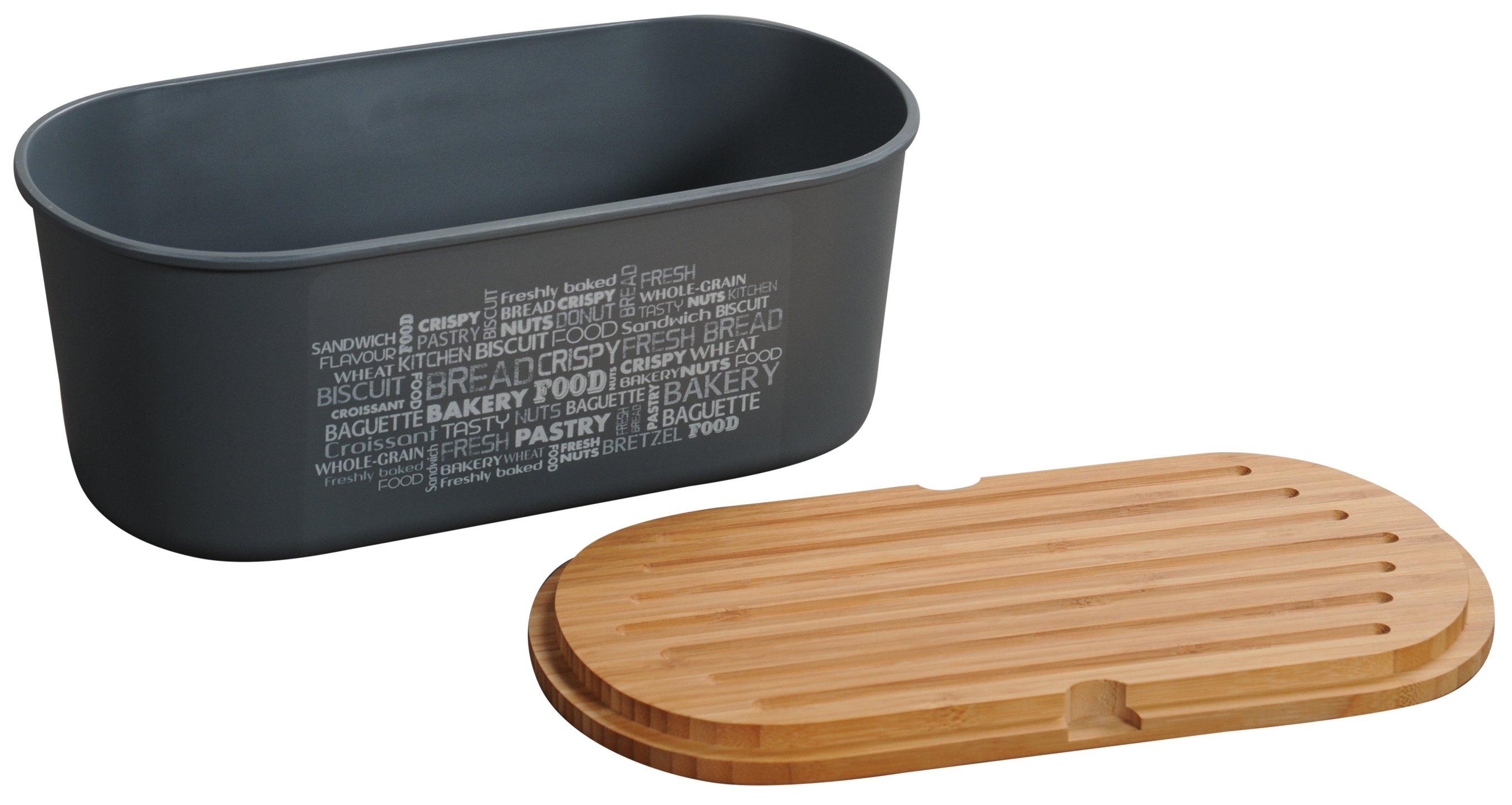 Kesper Brotbox, grau, FSC, 34 x 14 x 18 cm Kesper Brotbox, grau, FSC, 34 x 14 x 18 cm