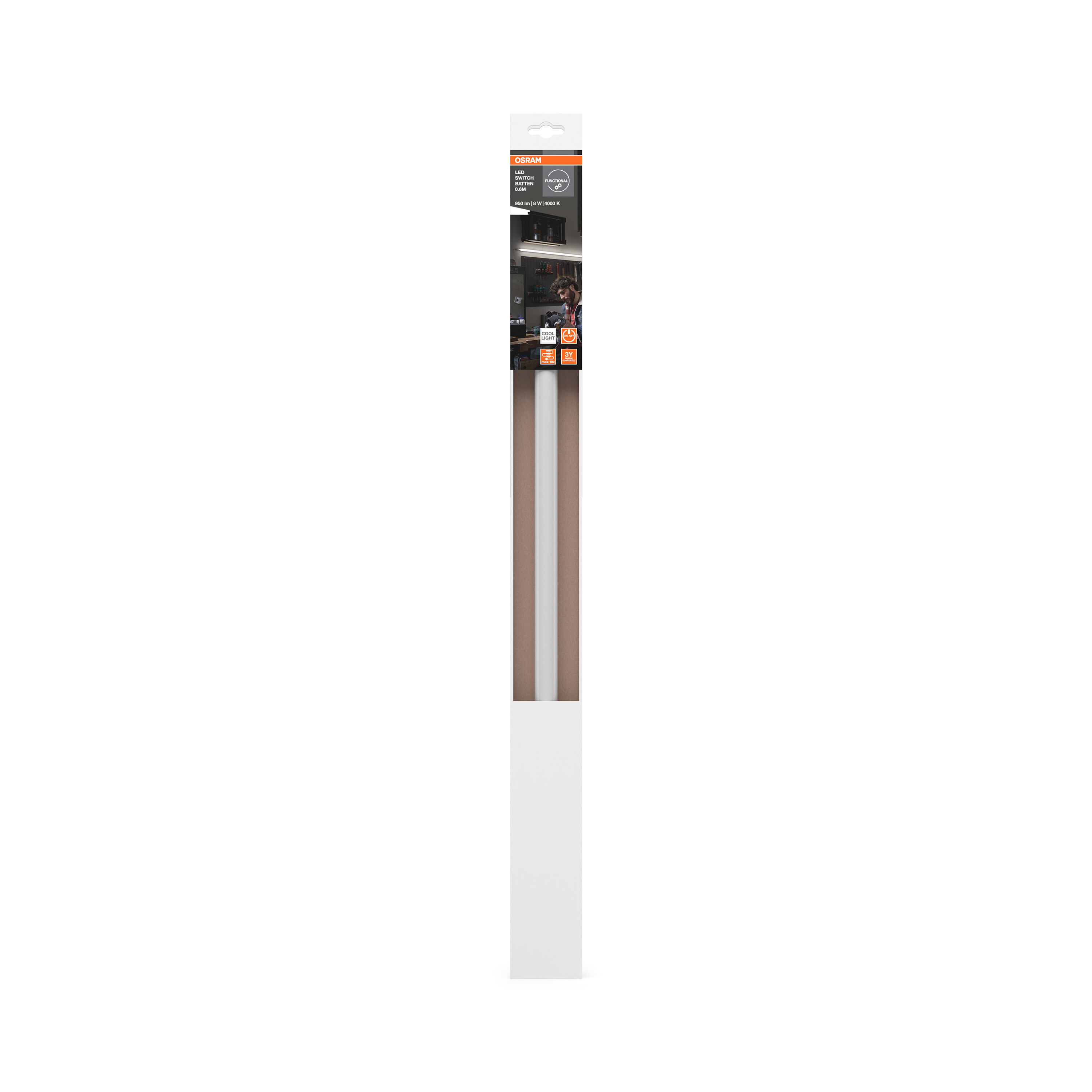 Osram Lichtleiste "LED Switch Batten", 600 mm, 8W, 4000K