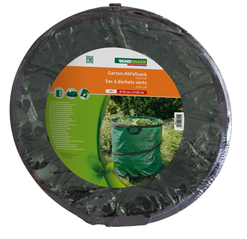 Windhager Gartenabfall-Sack Popup, 120 L