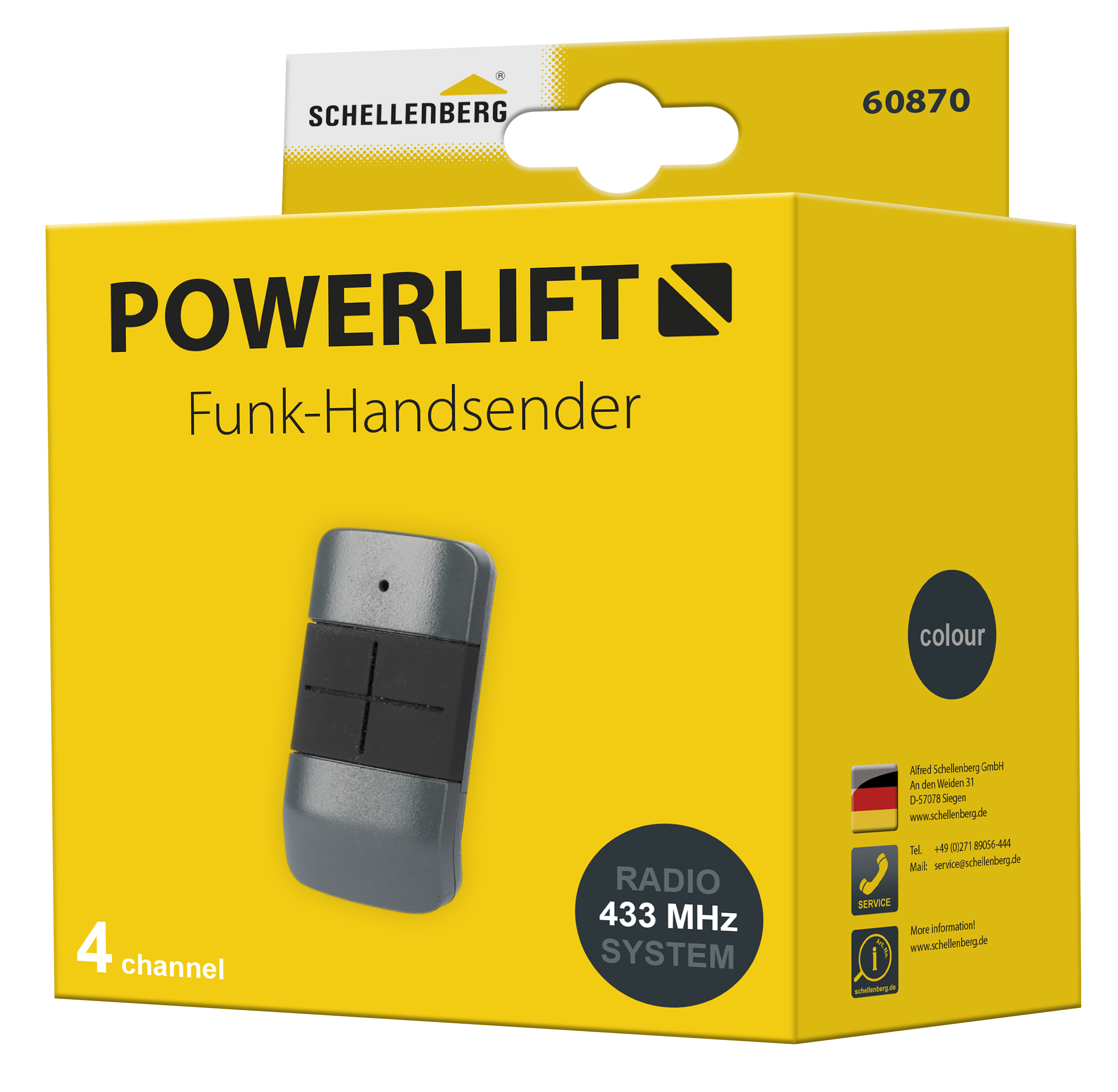 Schellenberg Handsender Powerlift 4 Kanal