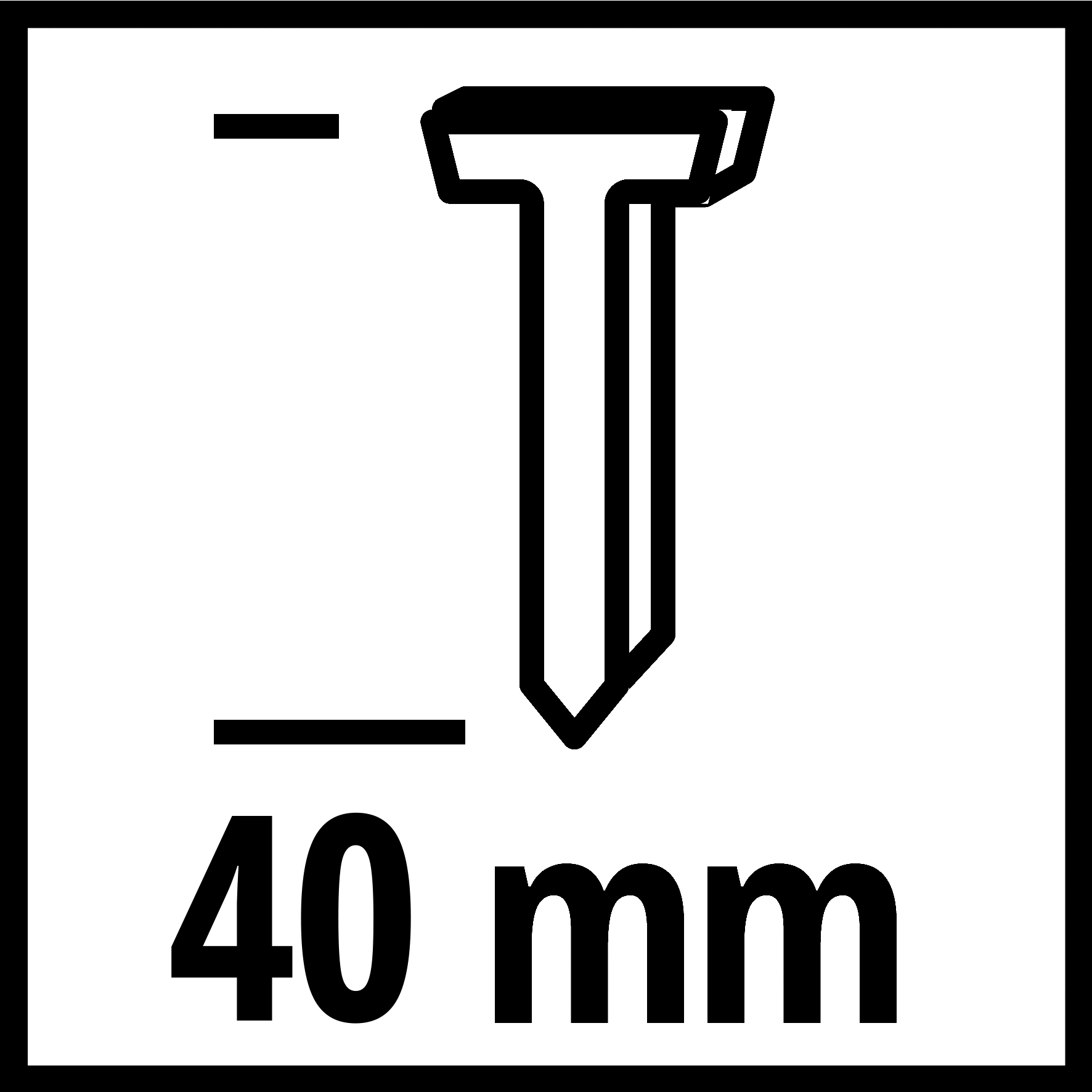 Einhell Druckluft-Tacker-Zubehör, Nägel 3000 Stk., 40mm