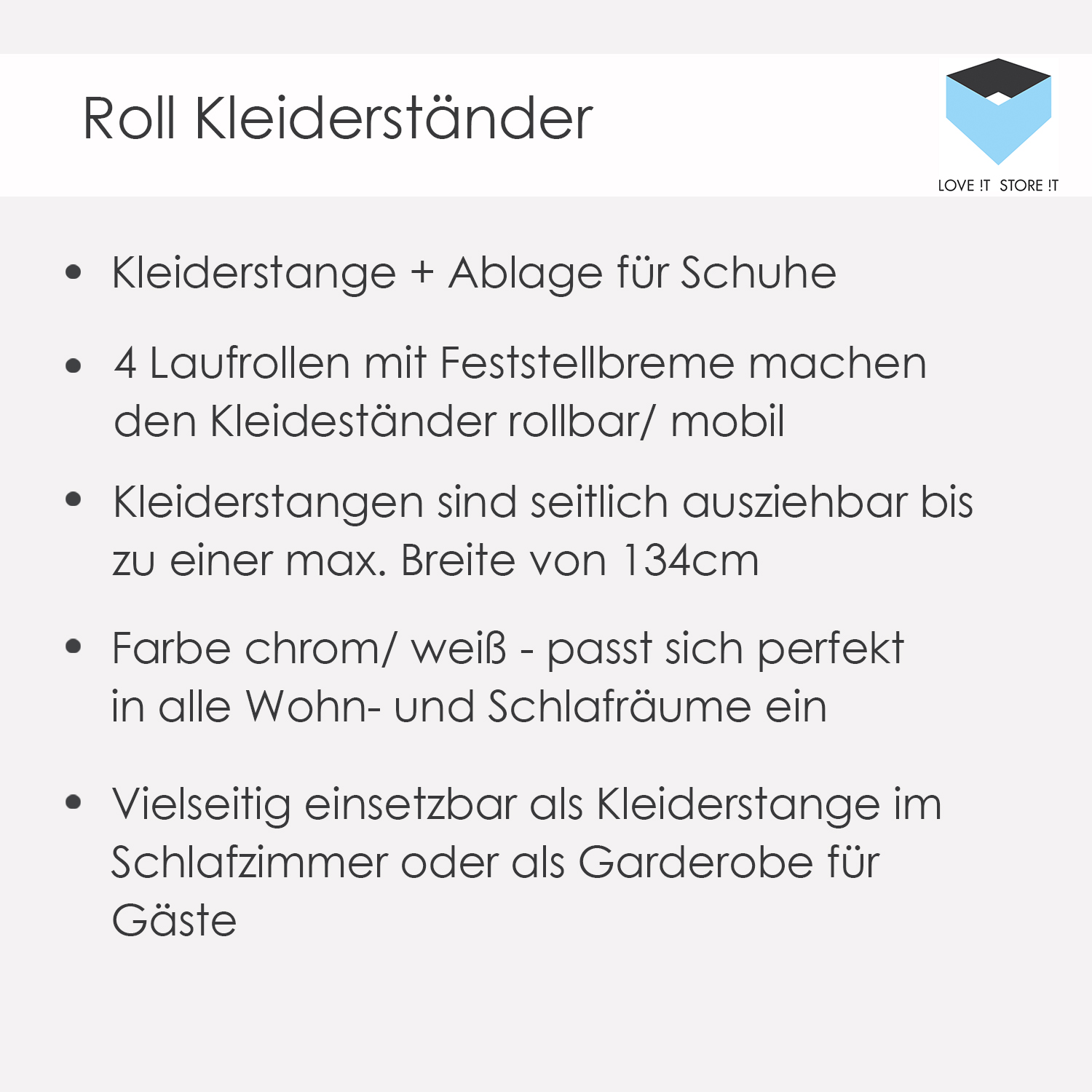 4260428670148-PT05 ROLL-KLEIDERSTÄNDER WEISS-CHROM