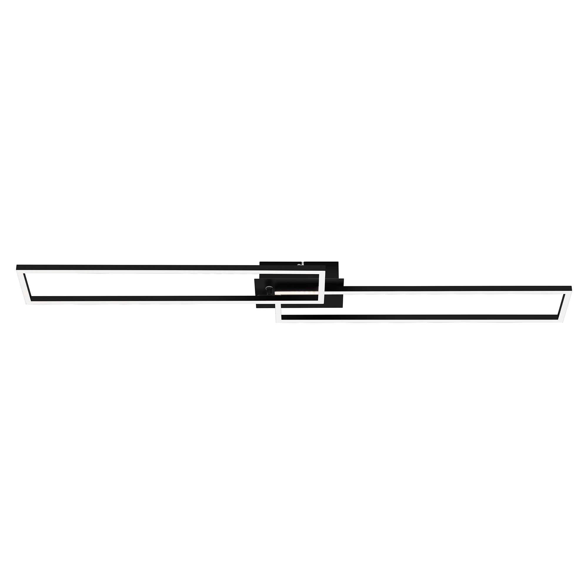 122926-8 BRILONER DECKENLEUCHTE 40W FRAMES 2 RECHTECKE SCHWARZ