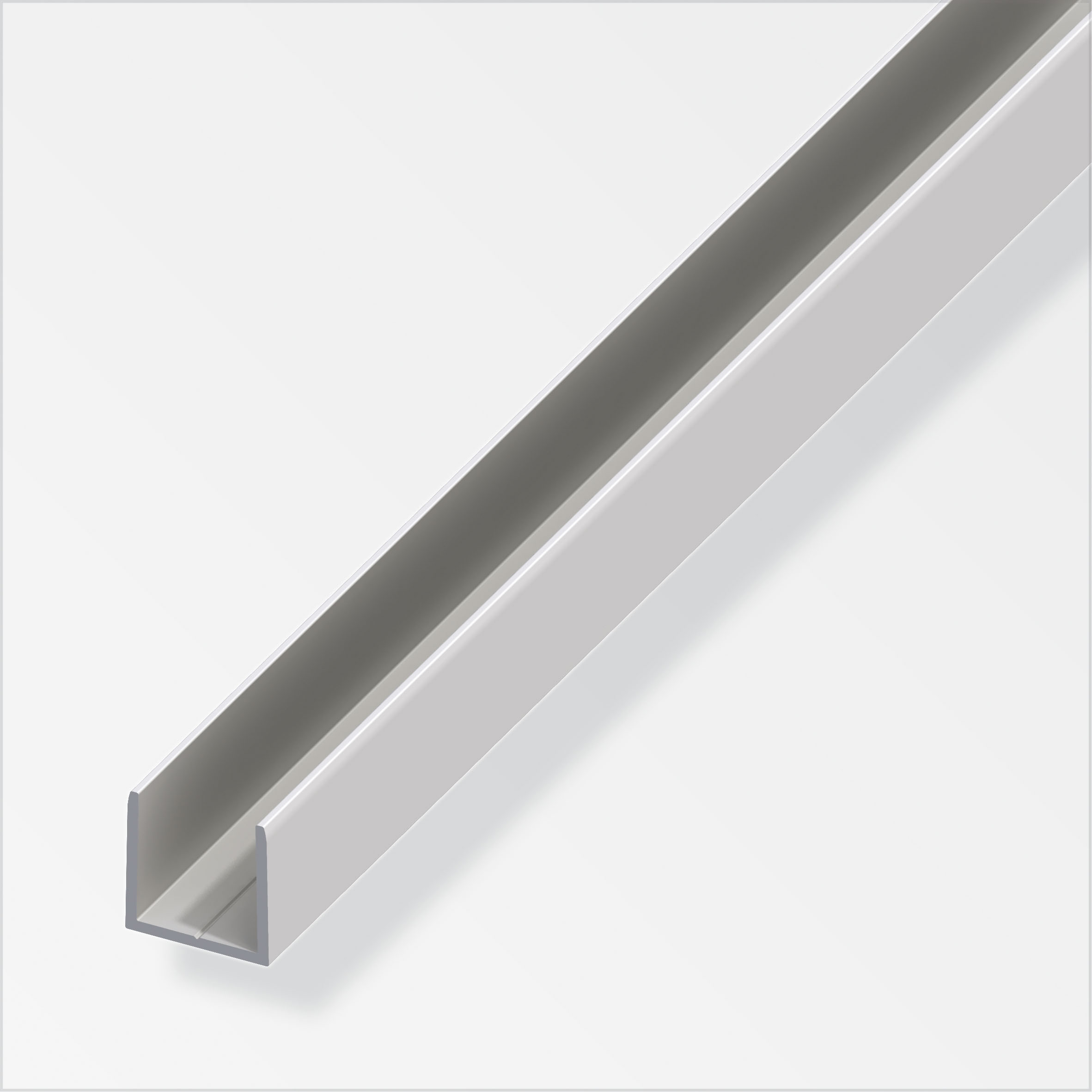 Alfer clampline-U-Profil, 9,9 x 10 x 1,5 mm, silber