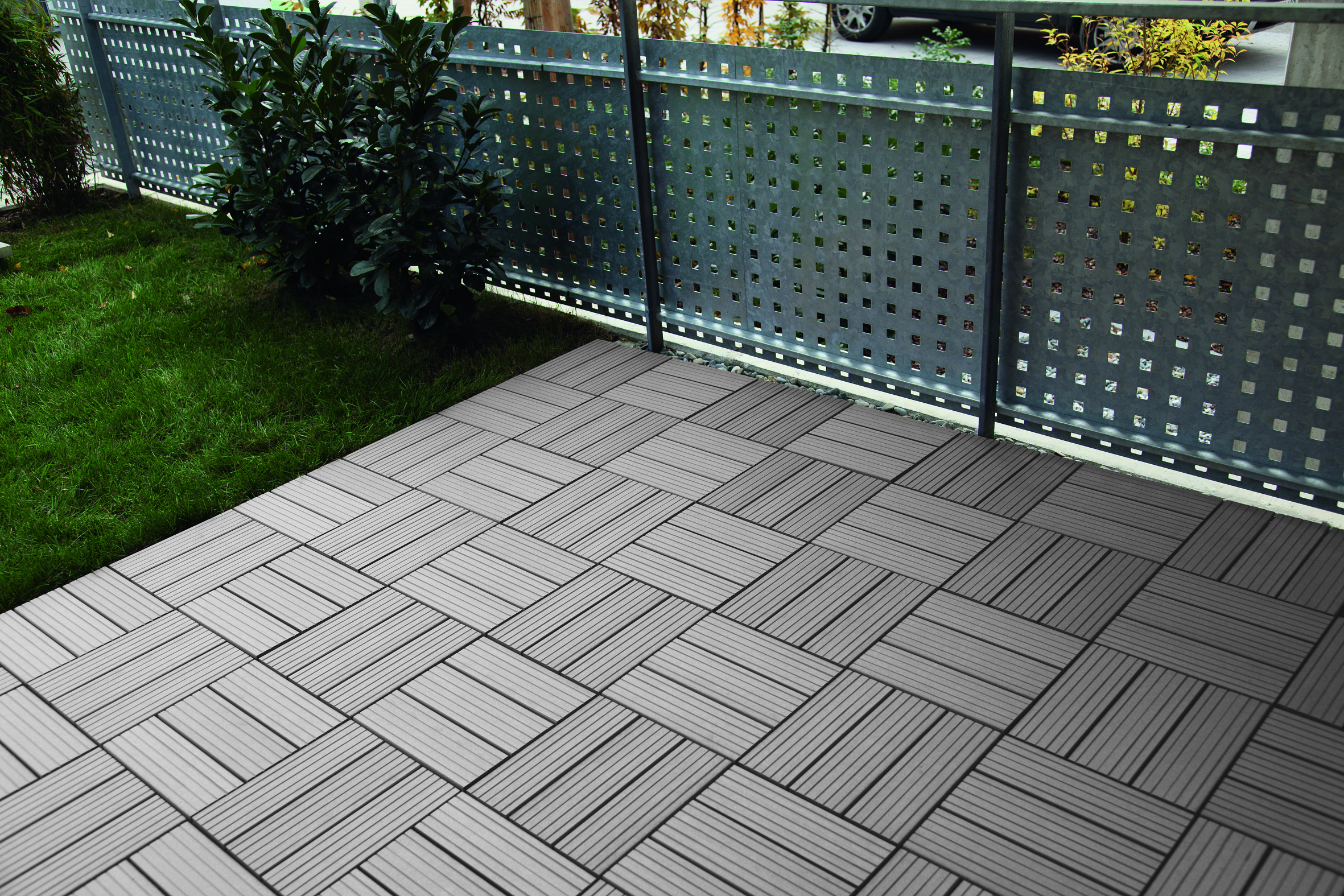 377539-2 KLICK-FLIESE WPC GREY 22MM 4ST.FEIN GEN.