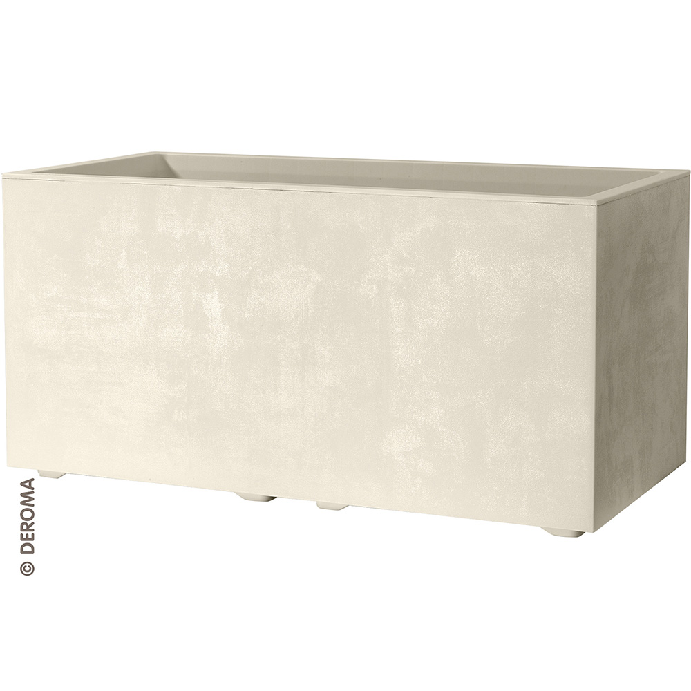 Deroma Pflanzkasten Millenium R, perlweiß, 78 cm