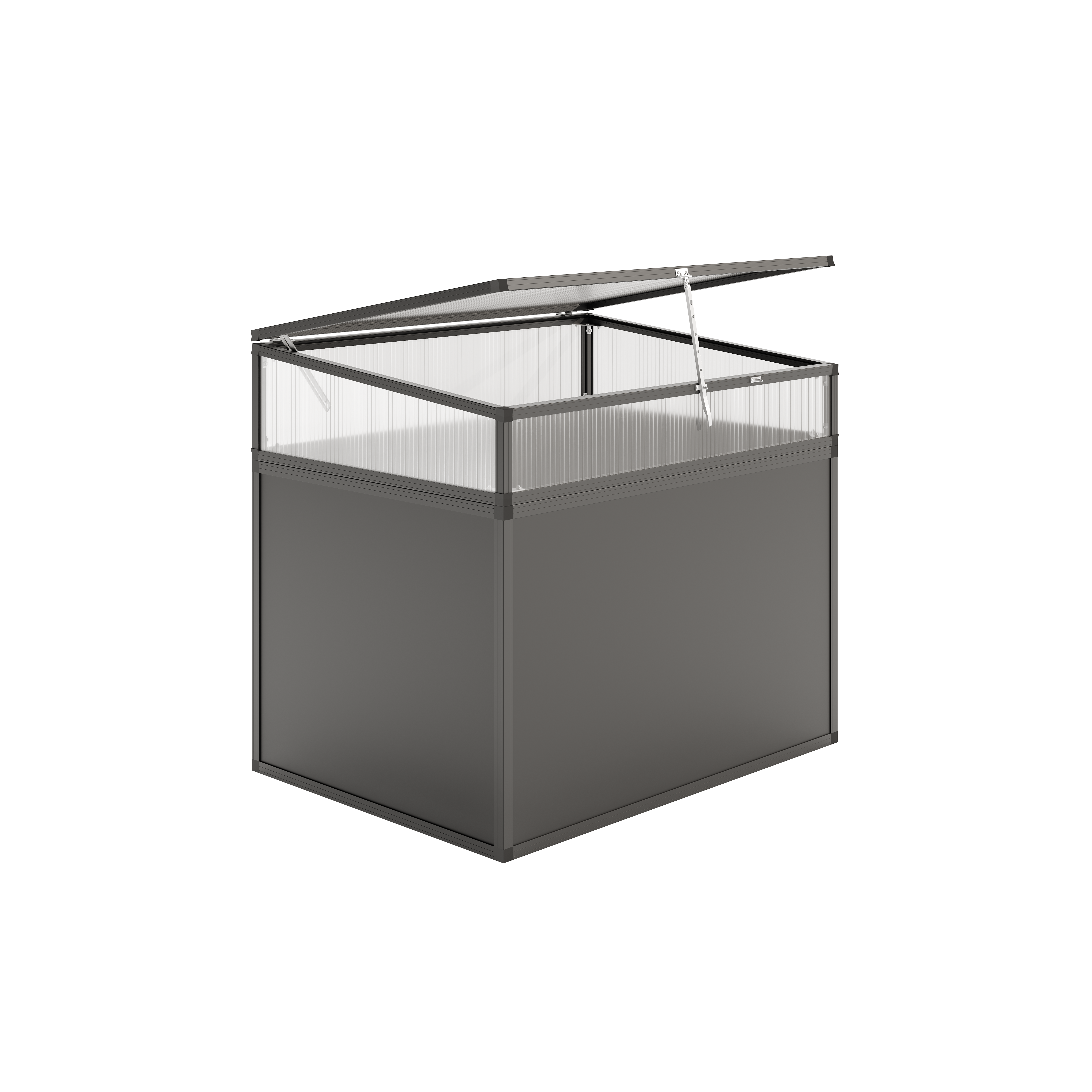 KGT Aluminium-Hochbeet 130, Profilsystem "anthrazit-grau" KGT Aluminium-Hochbeet 130, Profilsystem "anthrazit-grau"