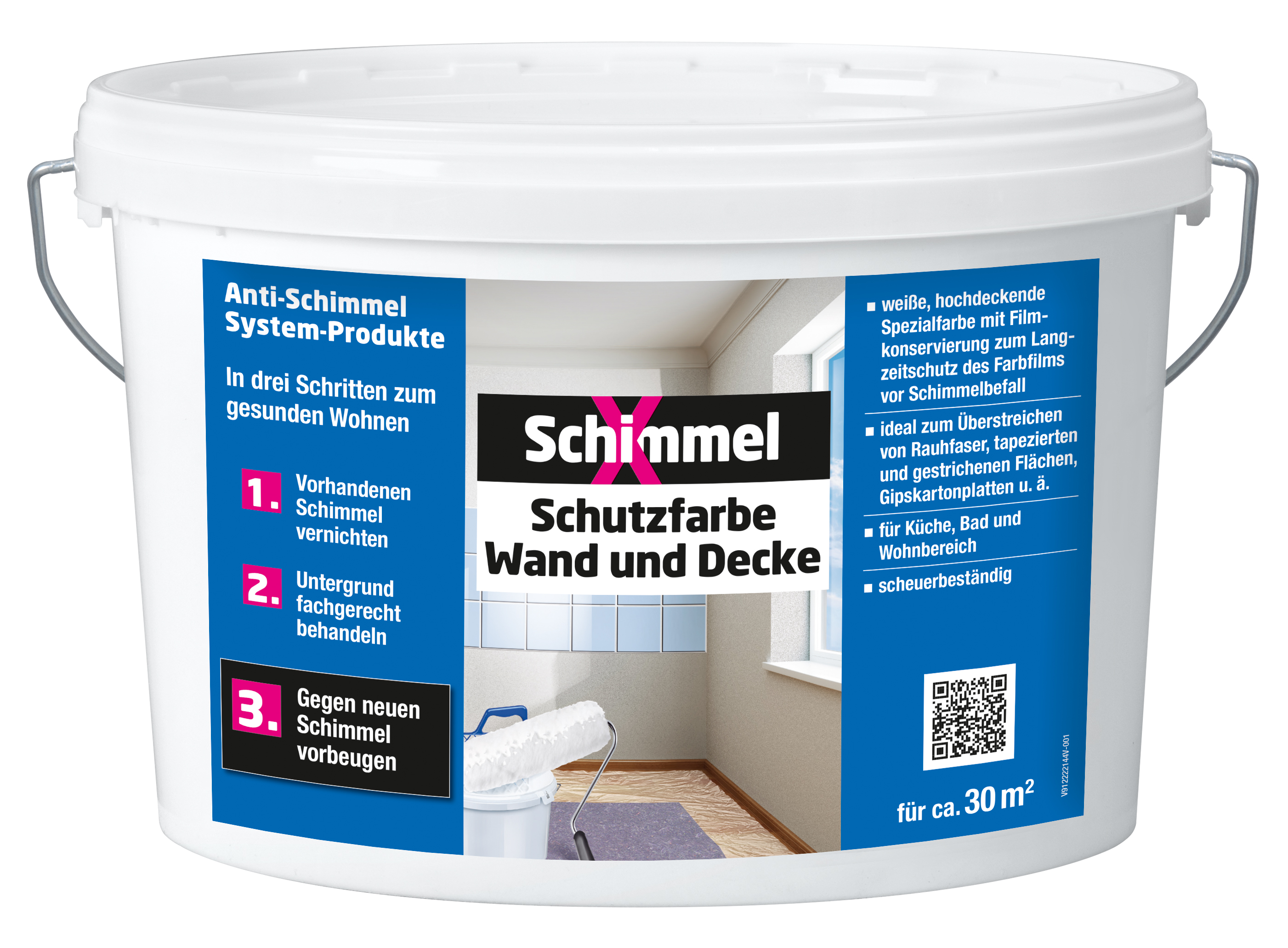 SchimmelX Schutzfarbe Wand und Decke, 5 l SchimmelX Schutzfarbe Wand und Decke, 5 l