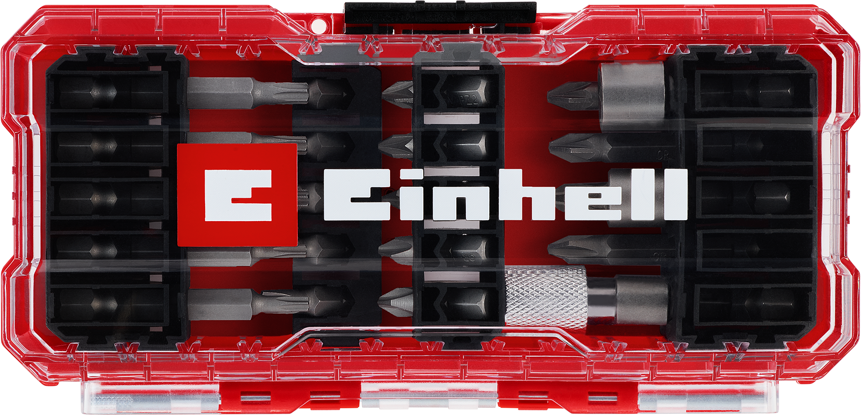Einhell Bit- und Steckschlüssel-Set aus CrV-Stahl, S-CASE, 28-tlg.