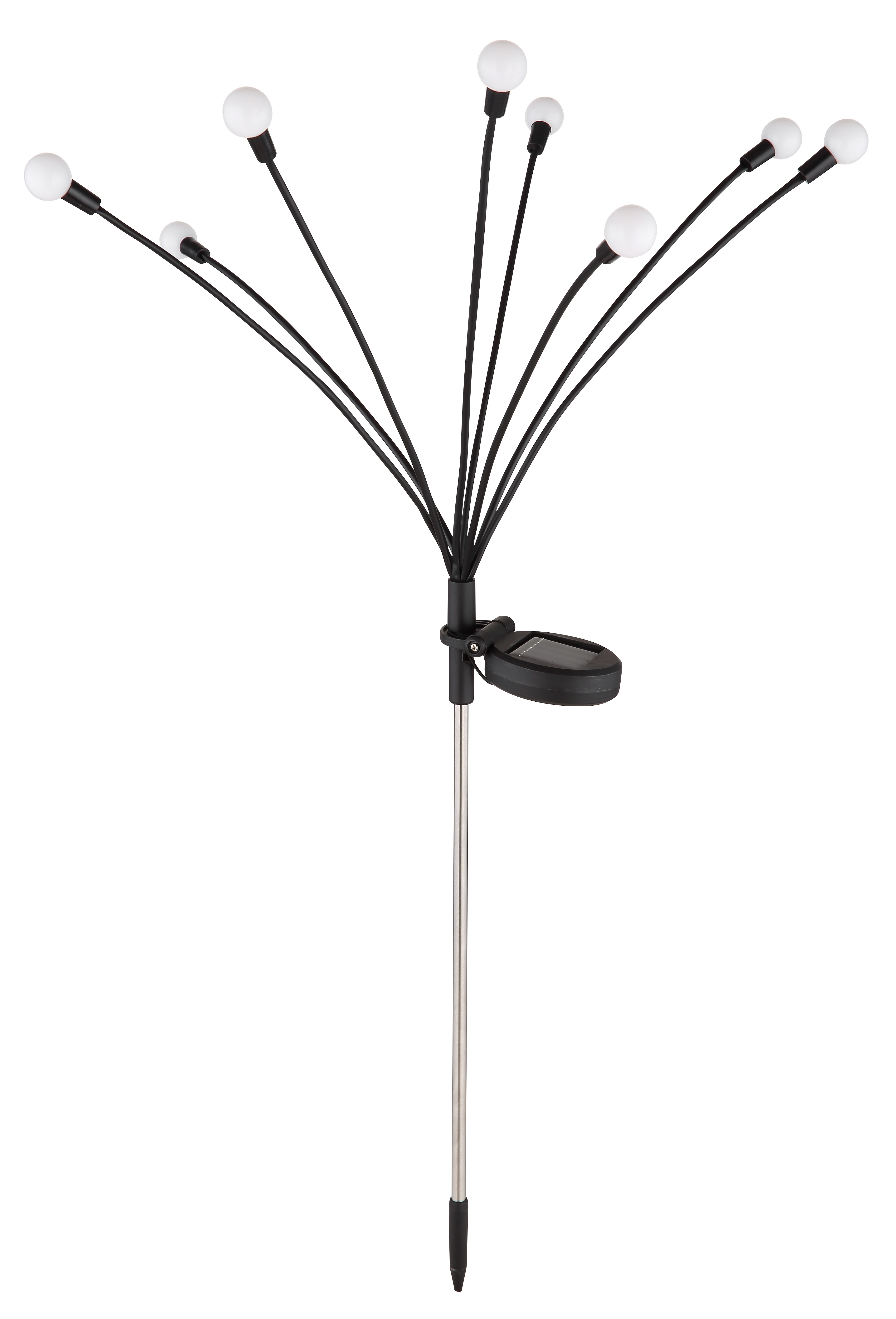 Globo Solarleuchte edelstahl, 8 x LED Globo Solarleuchte edelstahl, 8 x LED
