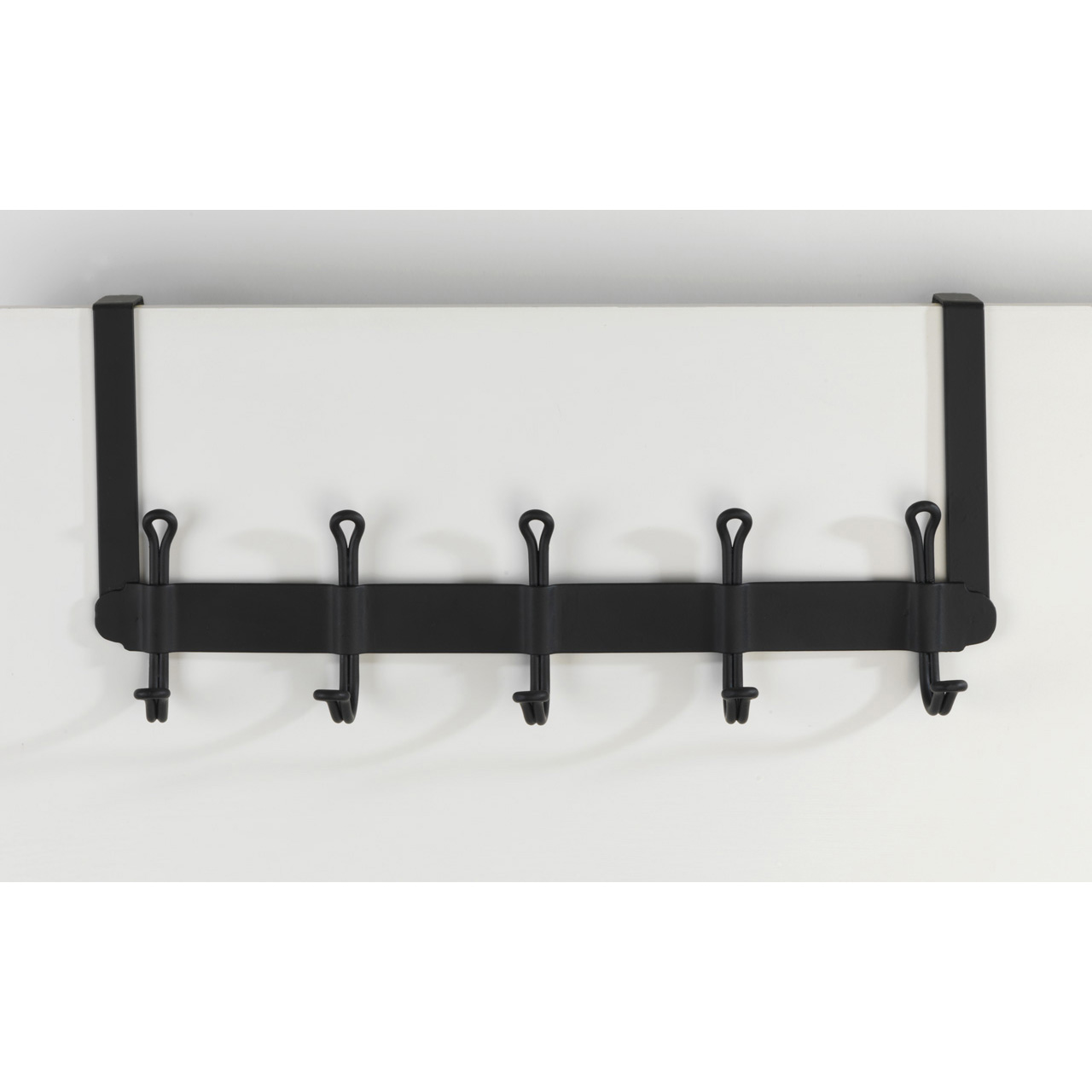 703884-Tu-rgarderobe-Nostalgie-schwarz-matt_AMBI_05 WENKO TÜRGARDEROBE NOSTALGIE SCHWARZ MATT