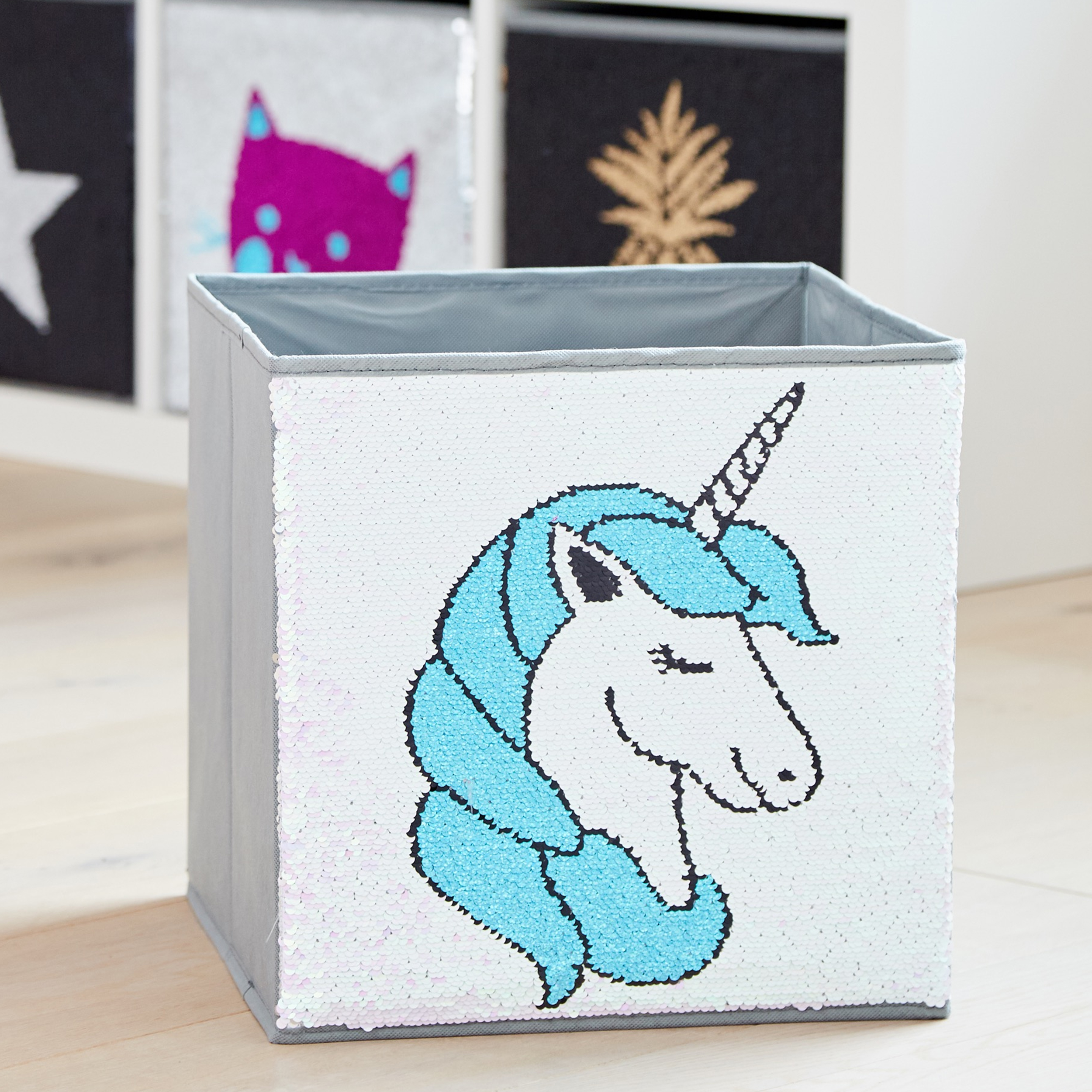 4260428676171-PT01 ZAUBERKISTE EINHORN 32X32X32 CM