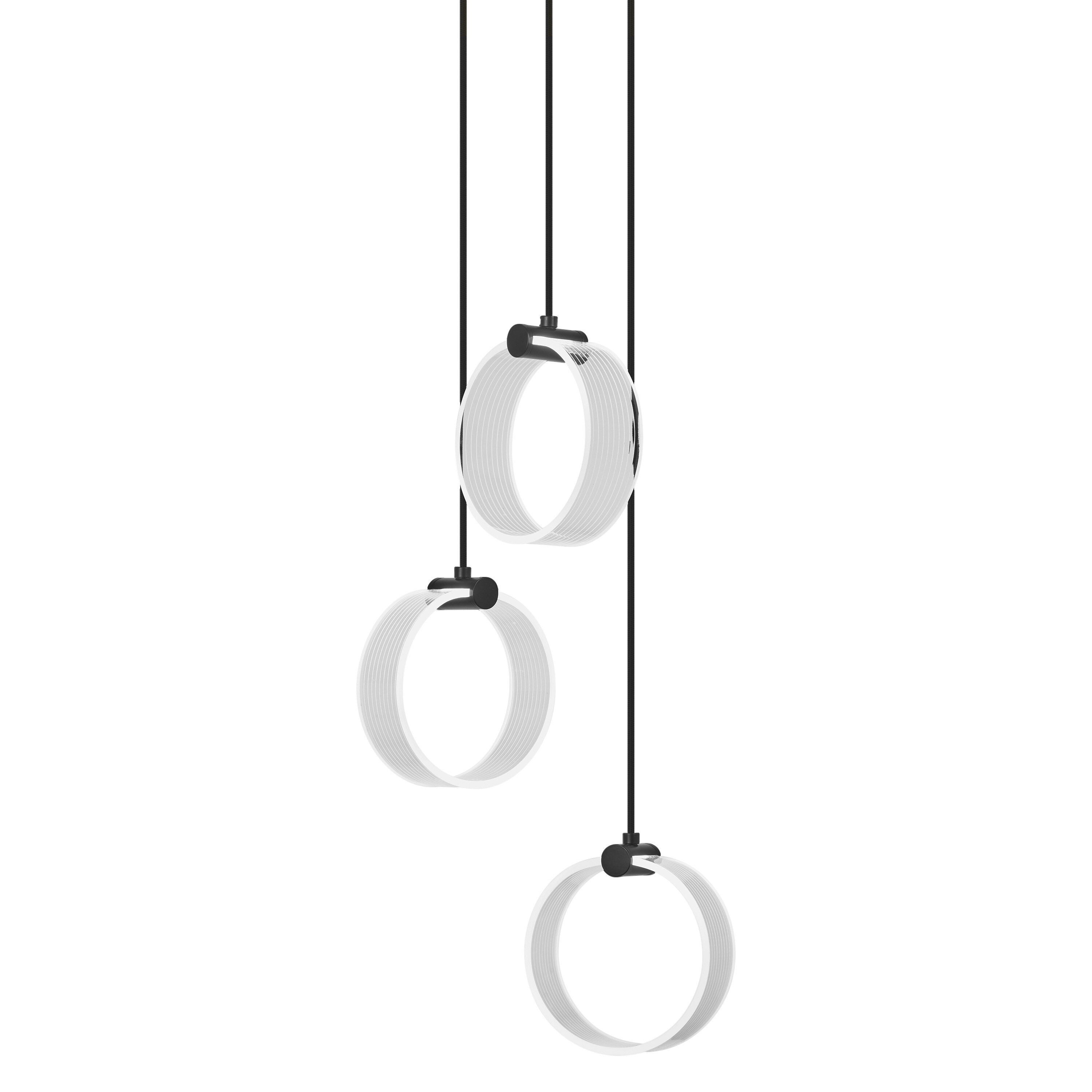Osram Decor Runde Pendelleuchte, 3 Pendel, 20W, CCT, schwarz