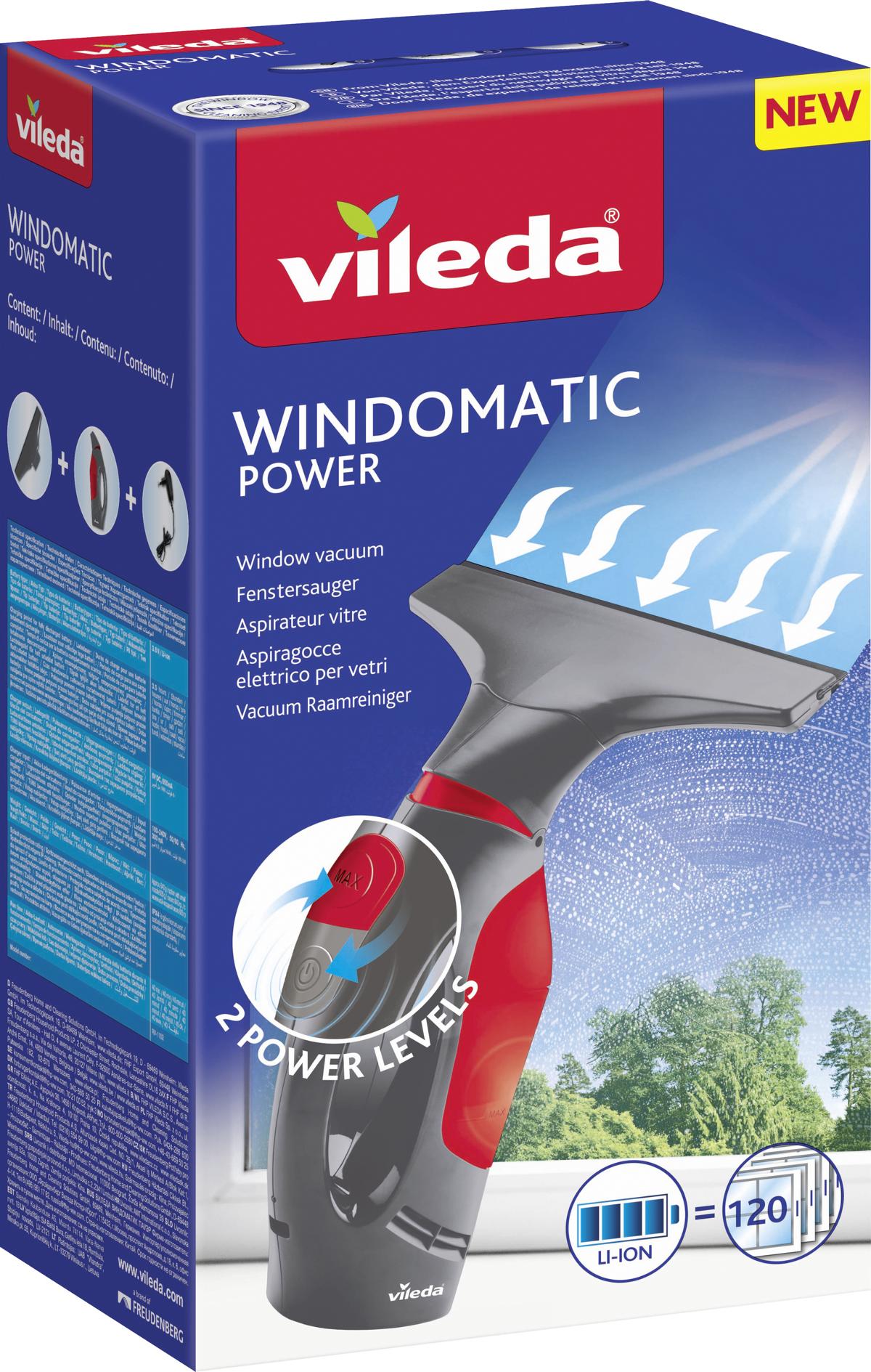 VILEDA FENSTERSAUGER WINDOWMATIC POWER