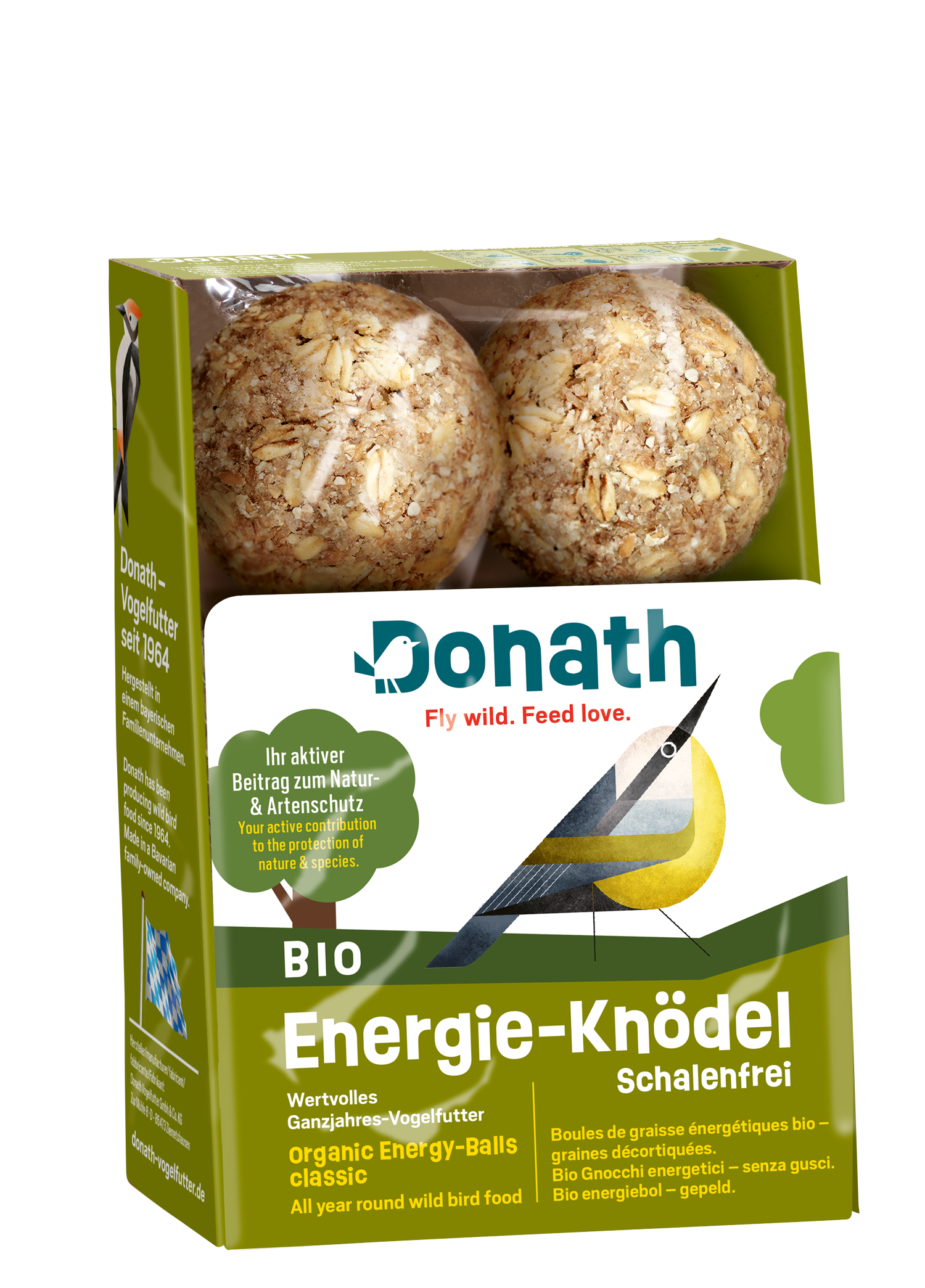 Donath Bio Energie-Knödel -Schalenfrei- Ohne Netz, 6 x 100 g