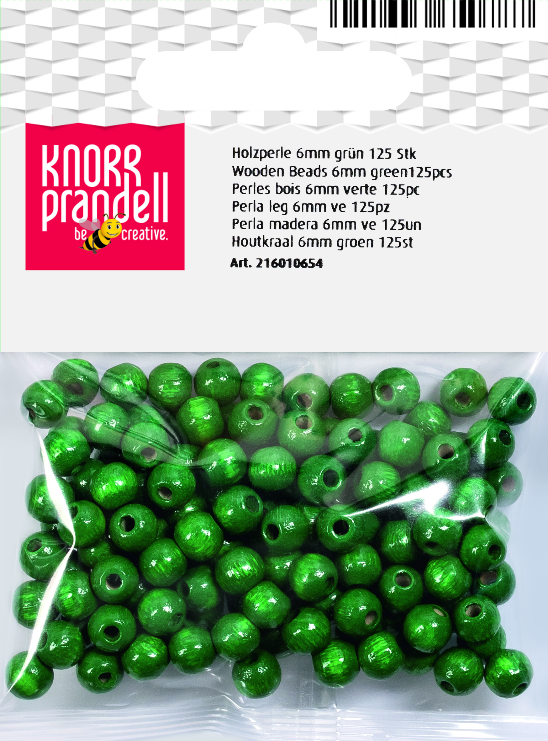 Knorr prandell Holzperle 6 mm, grün 125er Knorr prandell Holzperle 6 mm, grün 125er