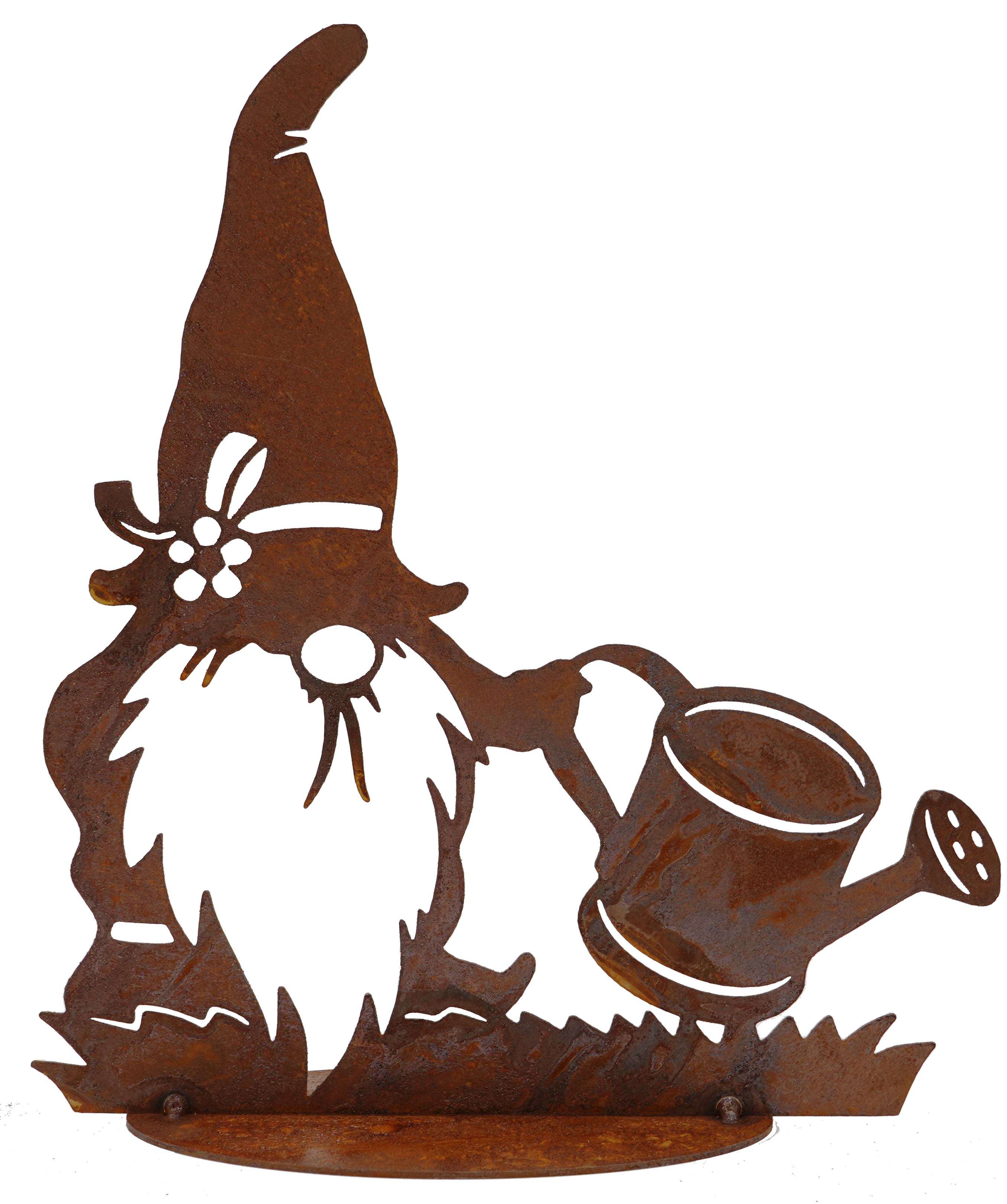 Badeko Gartenzwerg -Toni- auf Bodenplatte -mit Gießkanne- Badeko Gartenzwerg -Toni- auf Bodenplatte -mit Gießkanne-