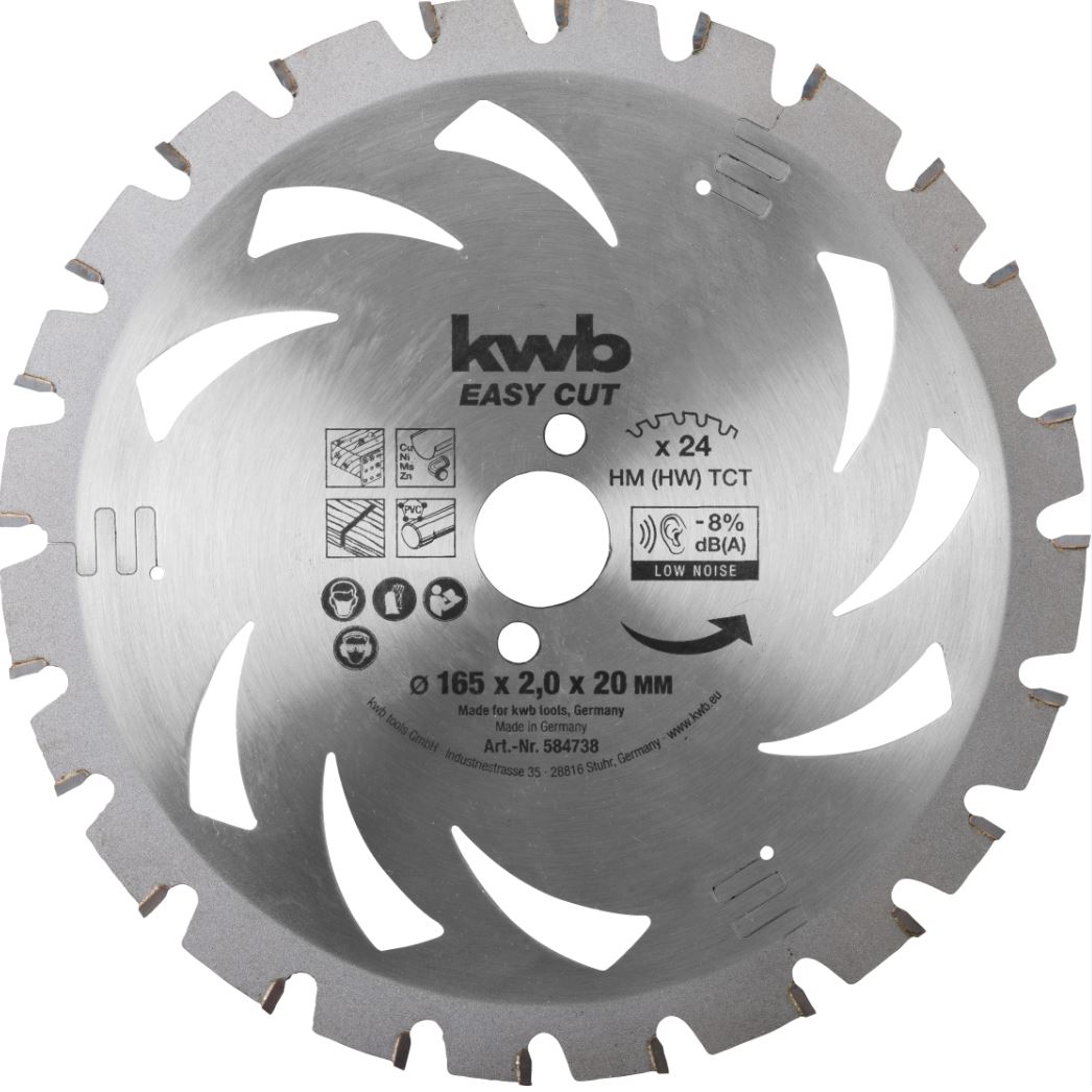 Kwb Kreissägeblatt AKKU Ø 165 x 20 mm, Z24