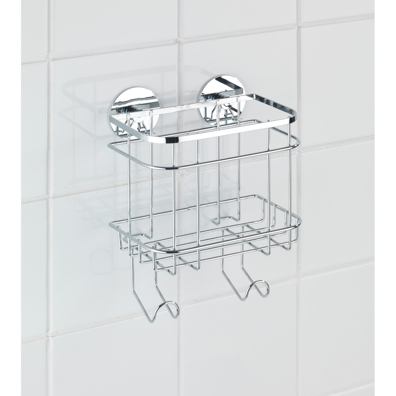 667462-Turbo-Loc-Wandkorb-mit-Haken-Edelstahl_AMBI_02 WENKO TURBO-LOC WANDKORB M.HAKEN EDELSTAHL