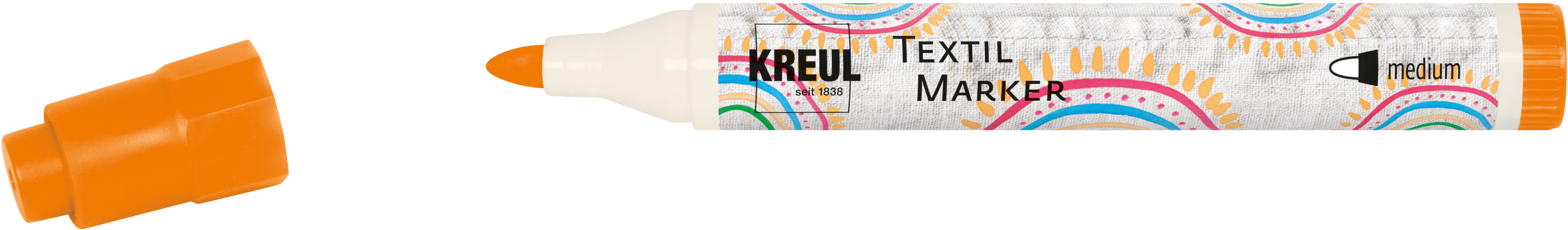 90761_KREUL_TextilMarker_medium_Orange_RGB Textil Marker