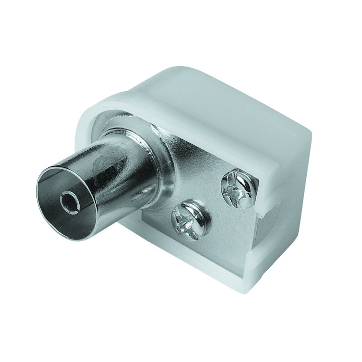 812865 Hama Antennen-Kupplung Koax-Winkel, schraubbar