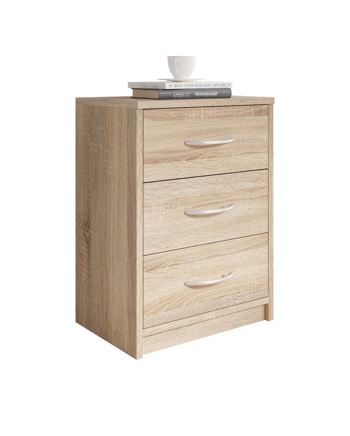 373028-Pepe-Nako-3-SK-Sonoma-Freisteller_38-733-66 PEPE NACHTKOMMODE 3 SCHUBKASTEN SONOMA EICHE