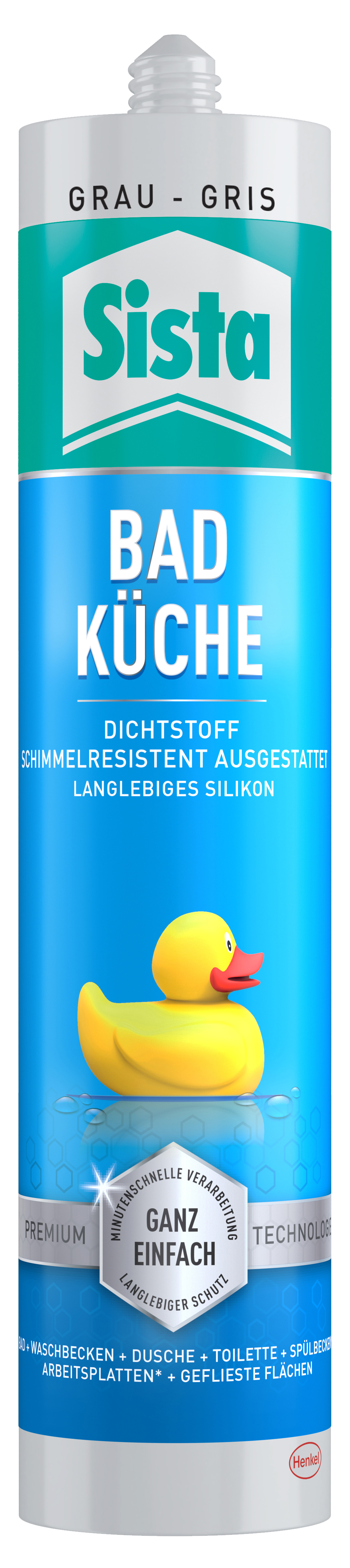 4057278008999 Sista Silikon Bad & Küche, grau