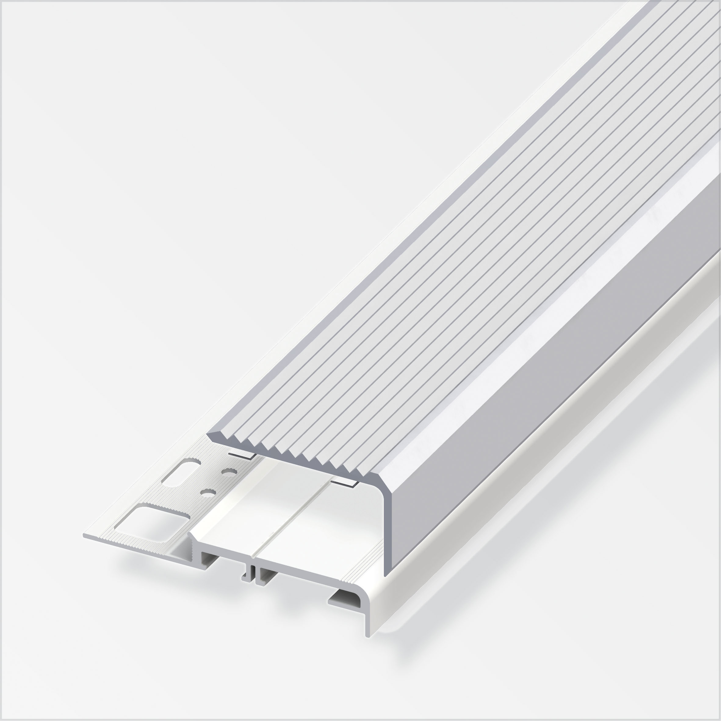Alfer Treppen-Profil 8 mm, silber