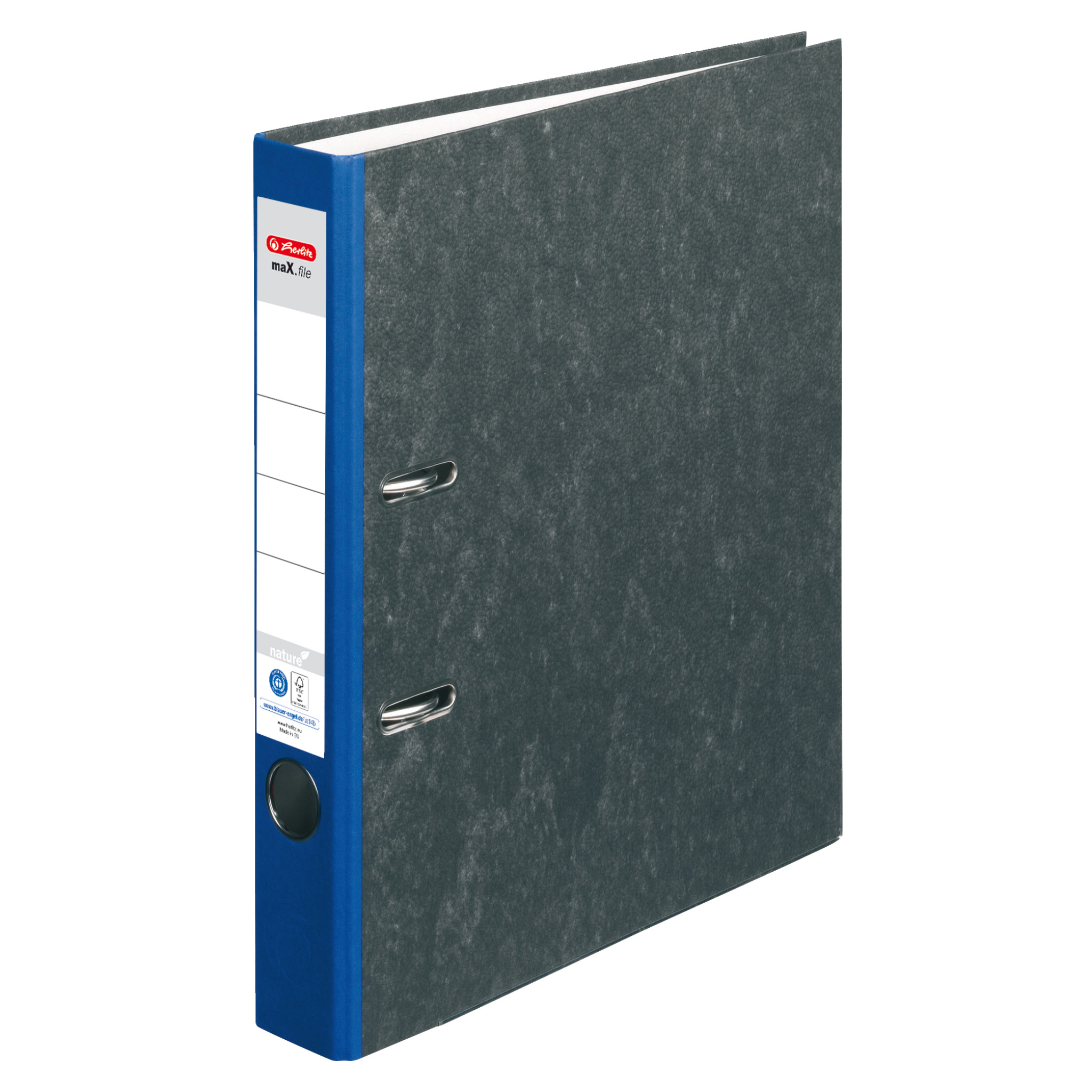Herlitz Ordner maX.file nature A4, 5 cn, blau