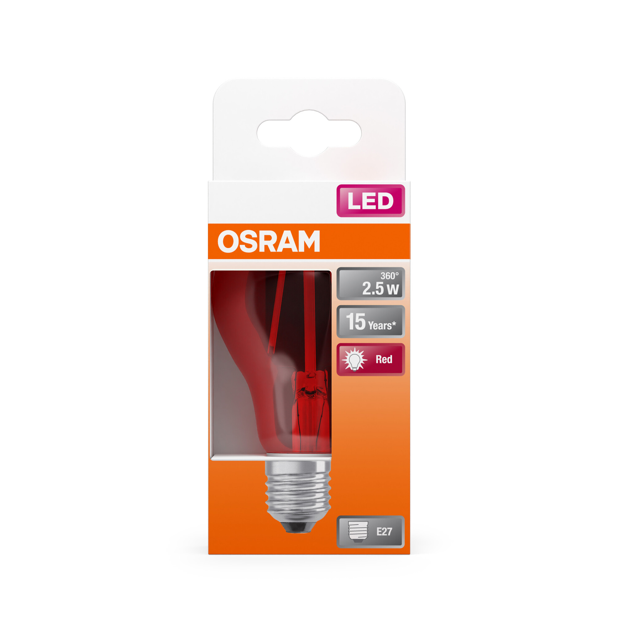 Osram LED Star Classic A 15 Decor, 2.5W, rot Osram LED Star Classic A 15 Decor, 2.5W, rot