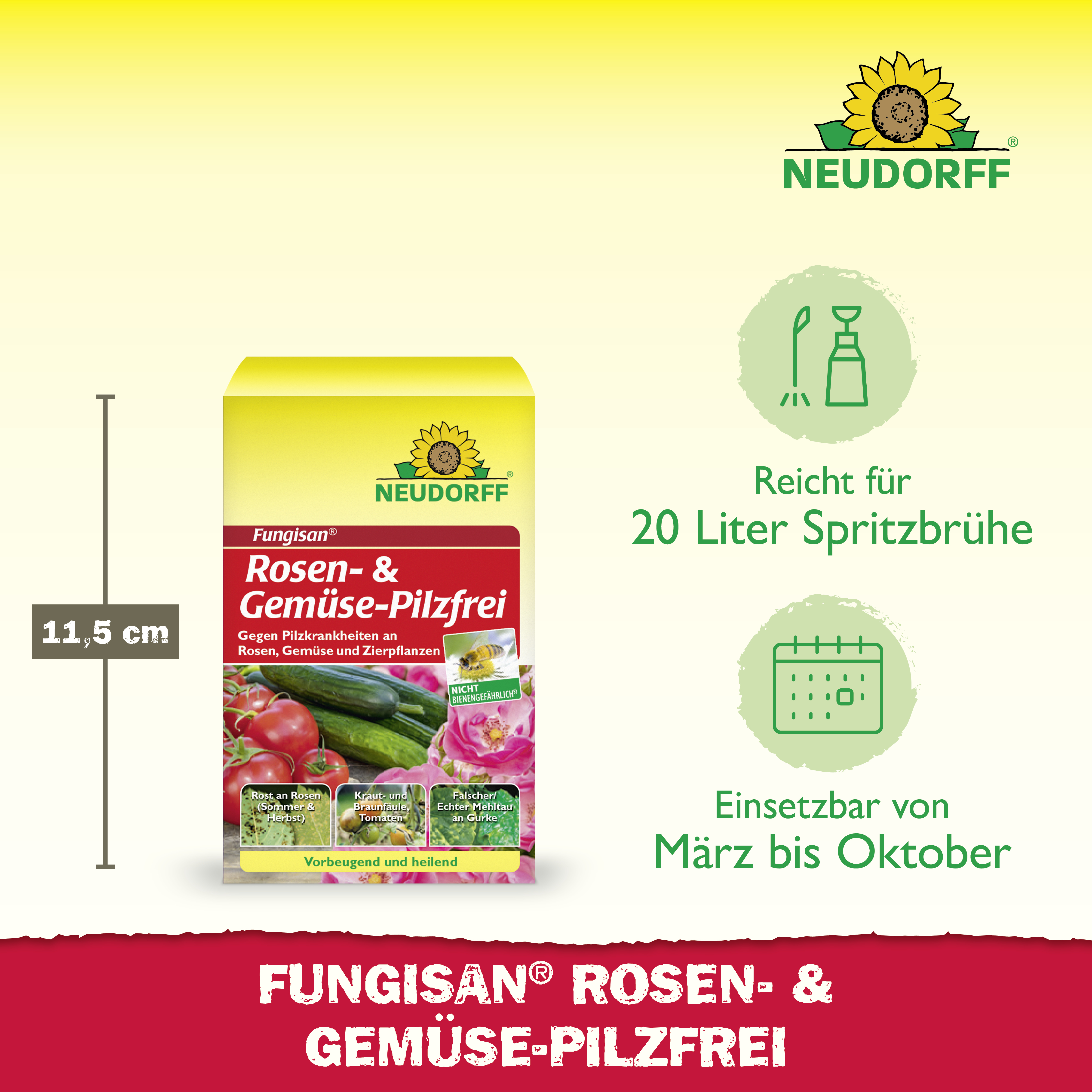 Neudorff Fungisan Rosen- und Gemüse-Pilzfrei, 16 ml