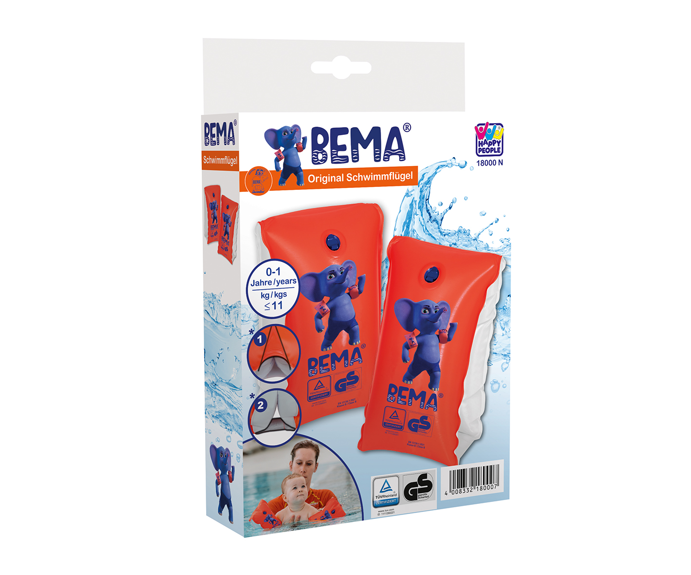 Happy BEMA Schwimmflügel, Größe 00 Happy BEMA Schwimmflügel, Größe 00